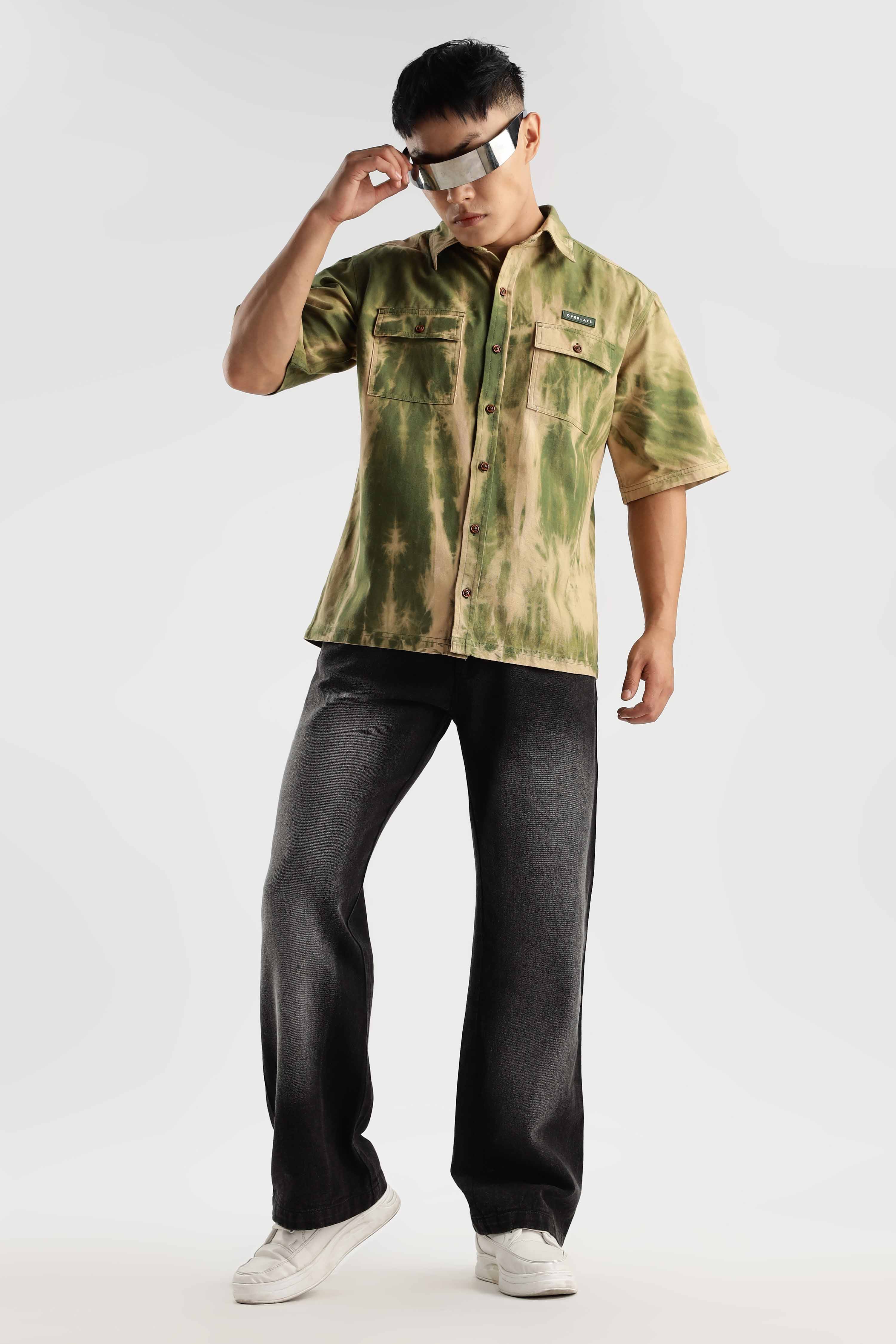 Olive Blaze Heavy Weight Shirt