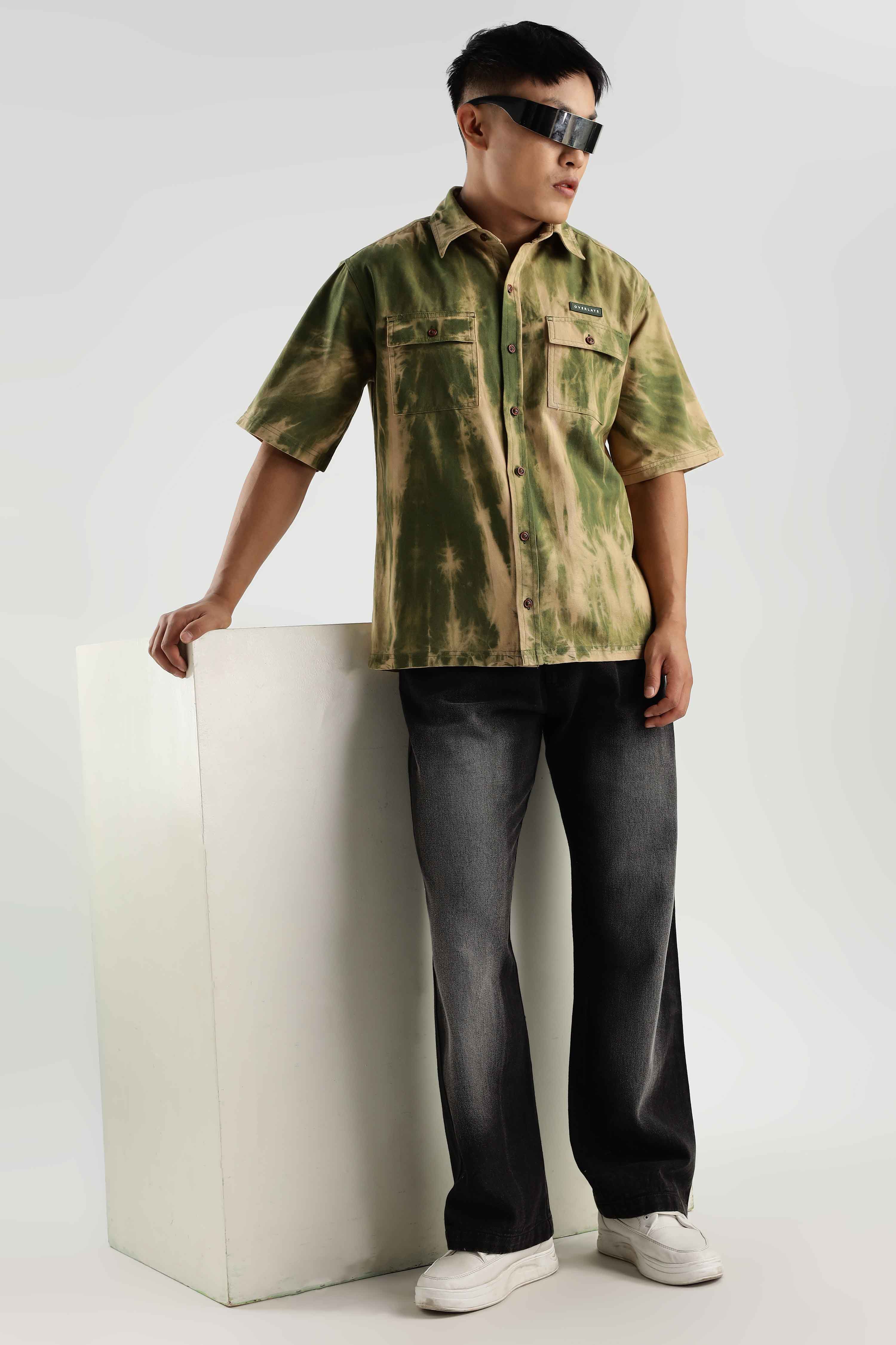 Olive Blaze Heavy Weight Shirt