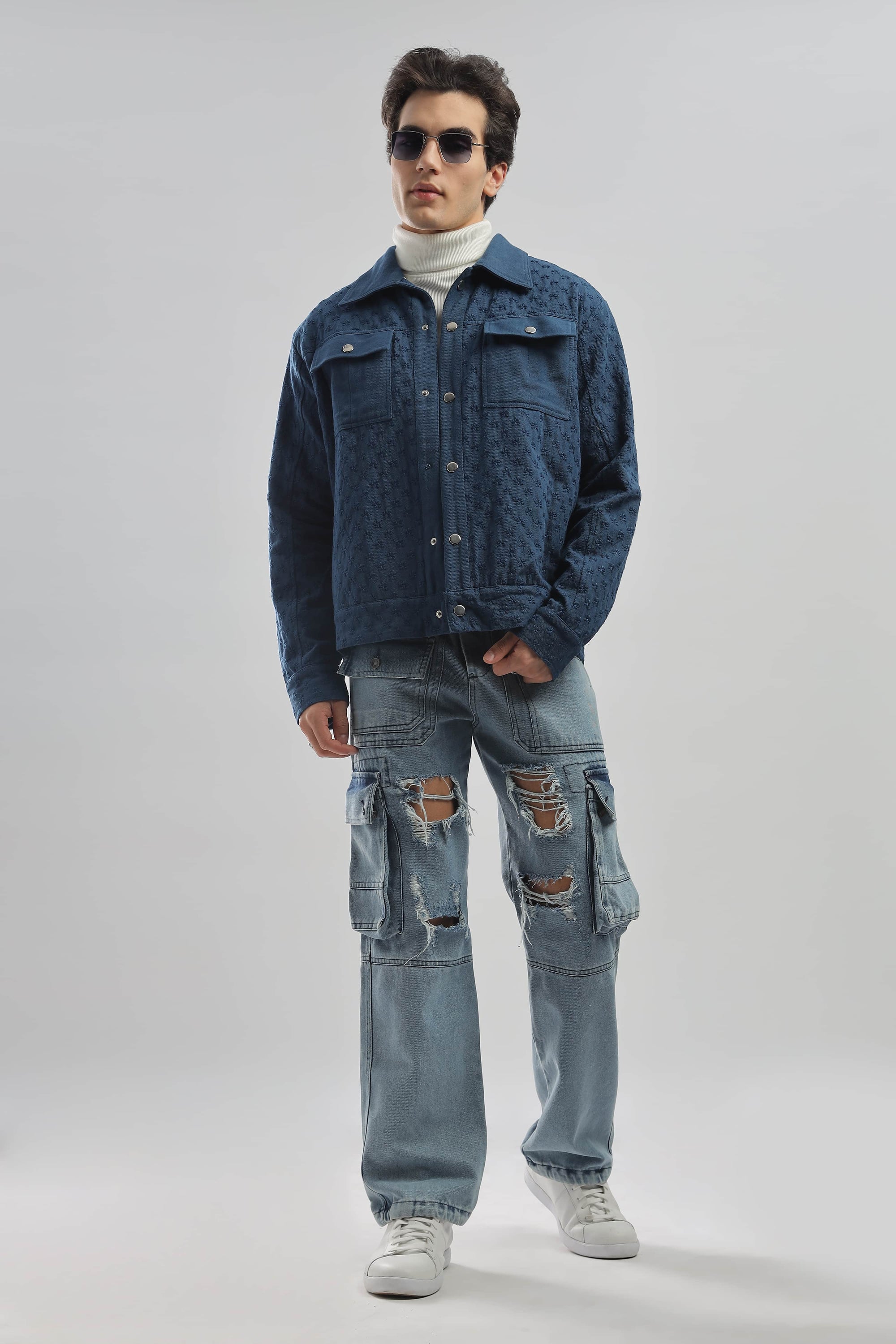 Indigo Stitch Jacket
