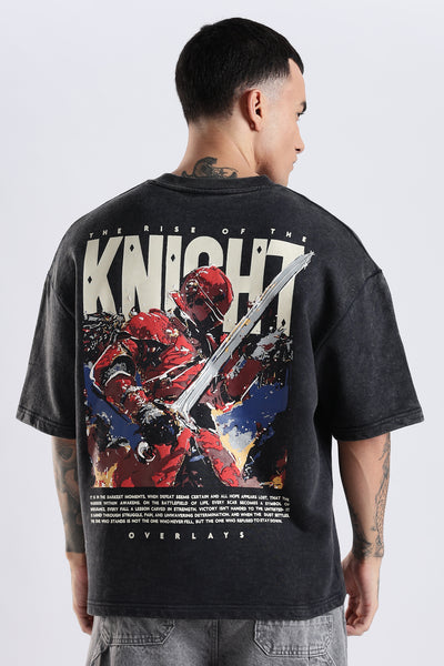 The Knight Distressed Oversized T-Shirt