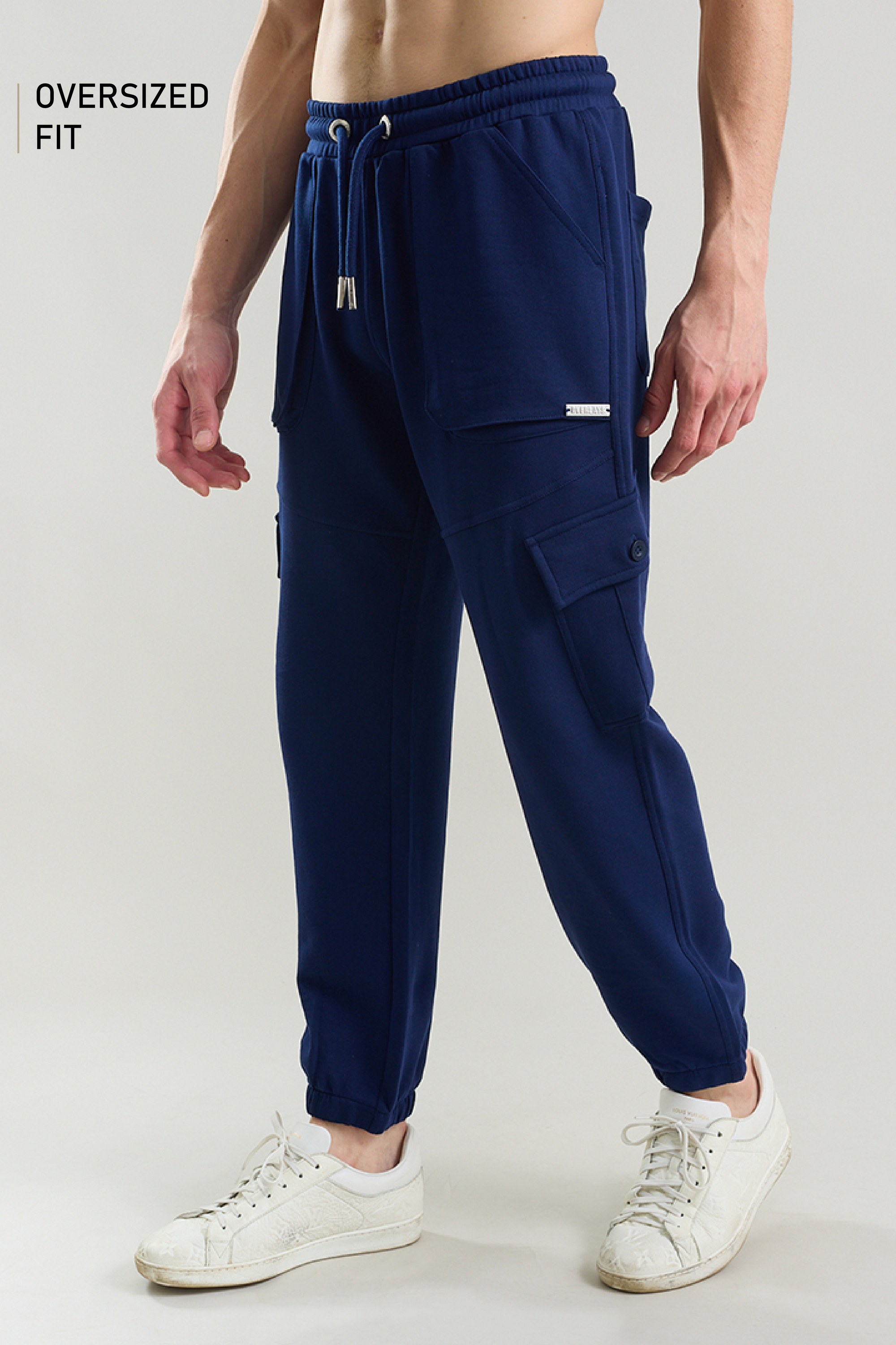 Tilted Navy Joggers