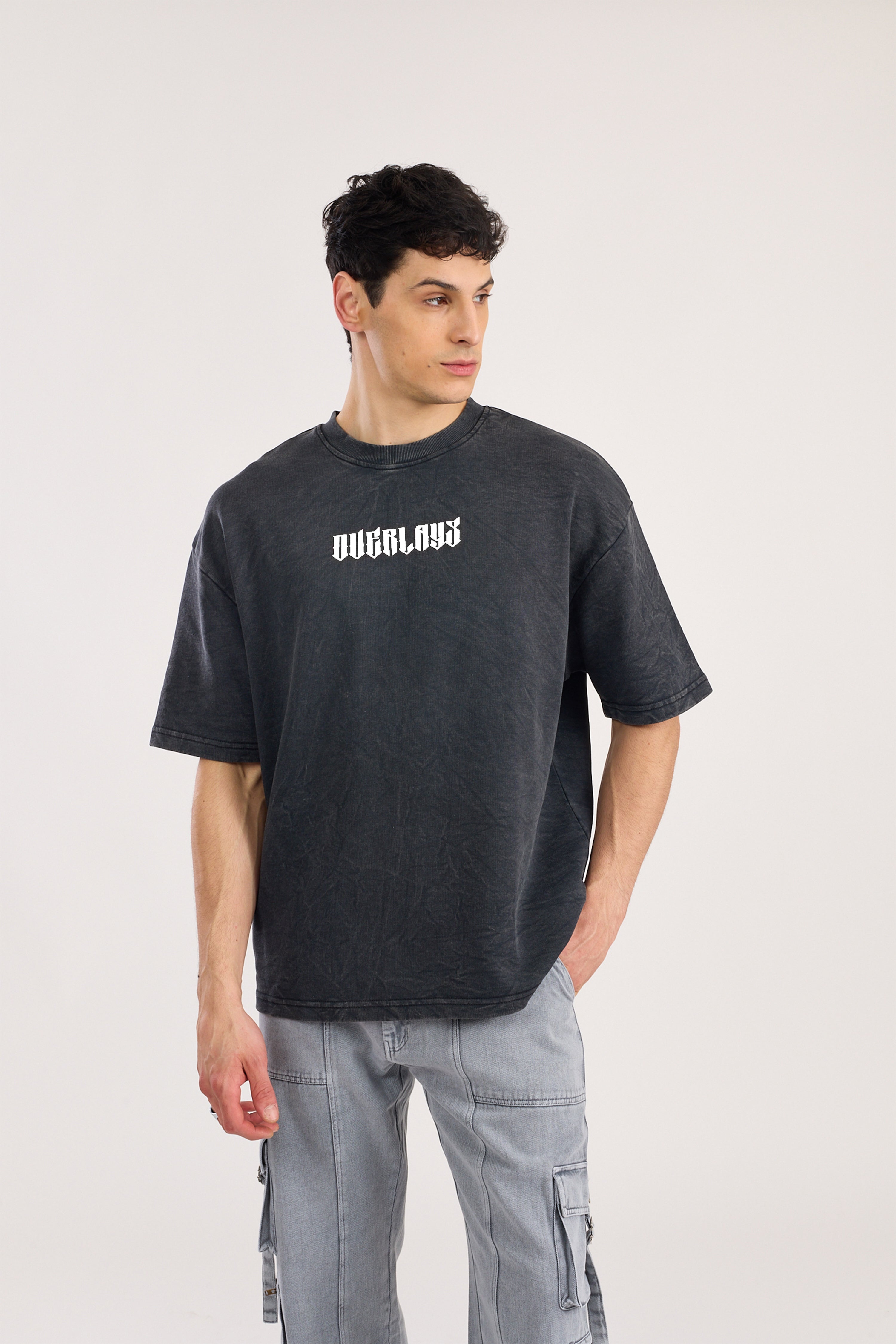 Chase Black Heavy Weight Oversized Fit T-Shirt