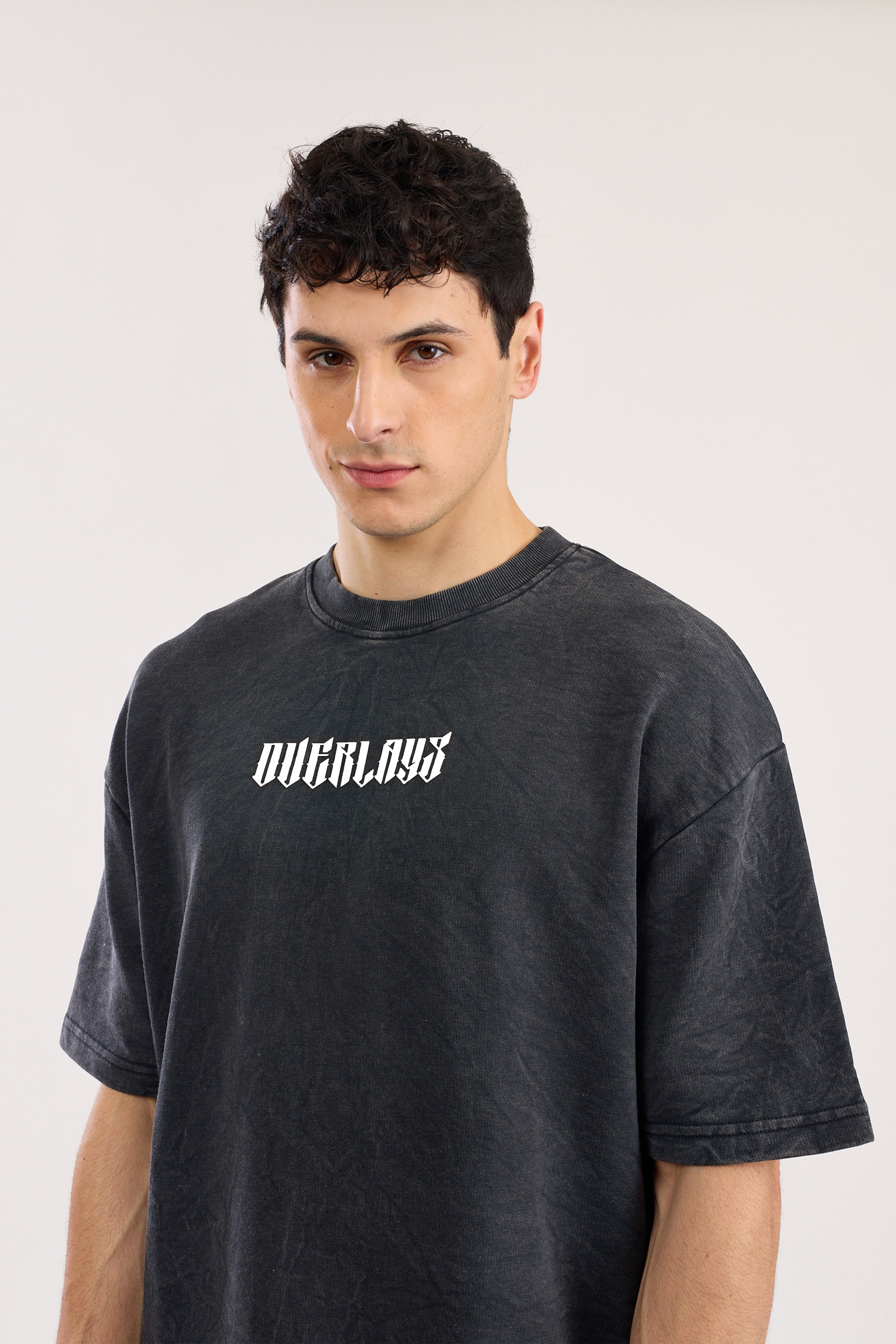 Chase Black Heavy Weight Oversized Fit T-Shirt