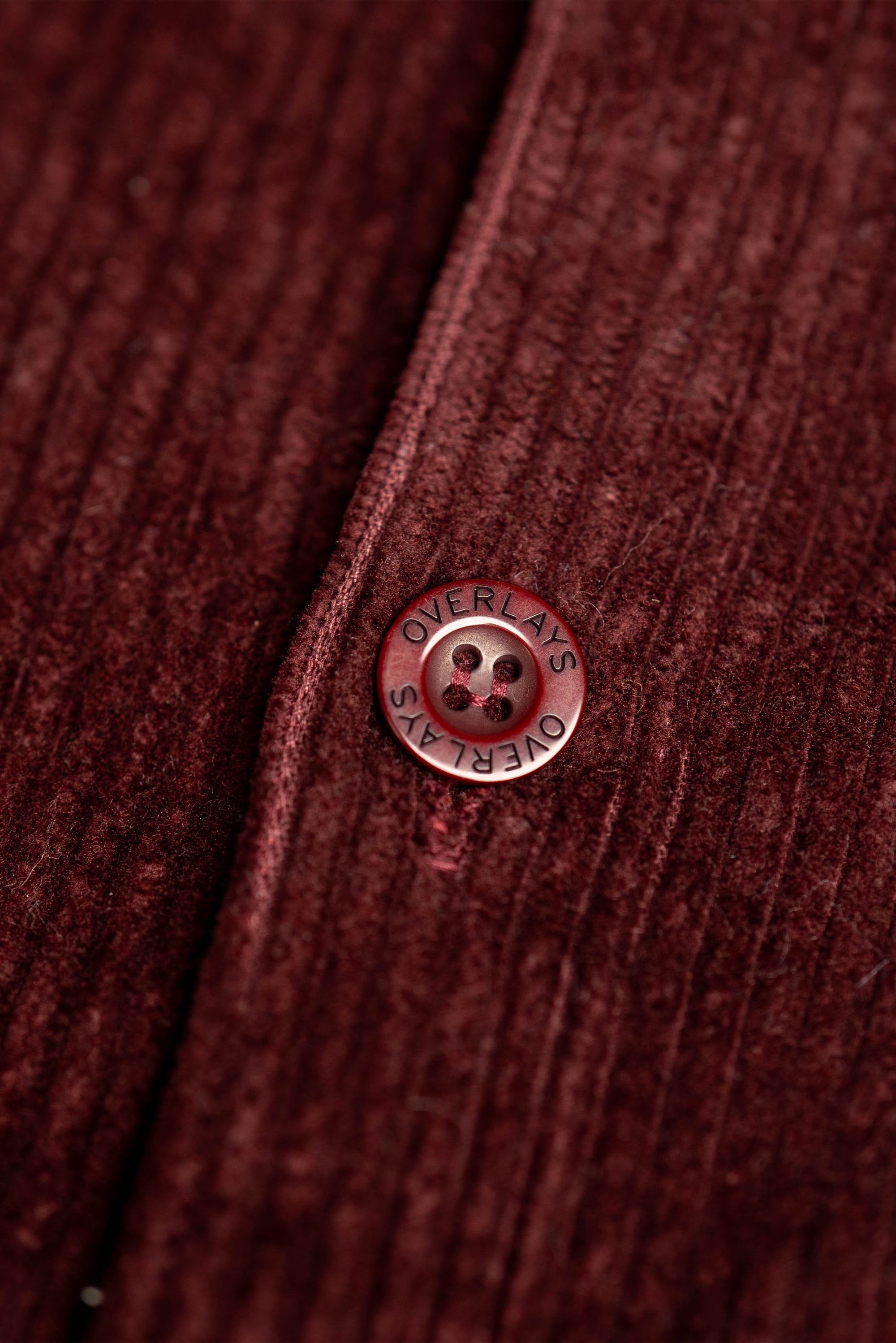 Maroon Textured Corduroy Shaket