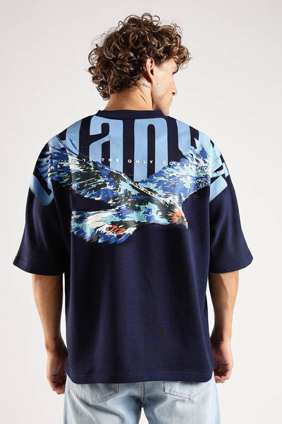 Sky Rider Navy Oversized T-Shirt