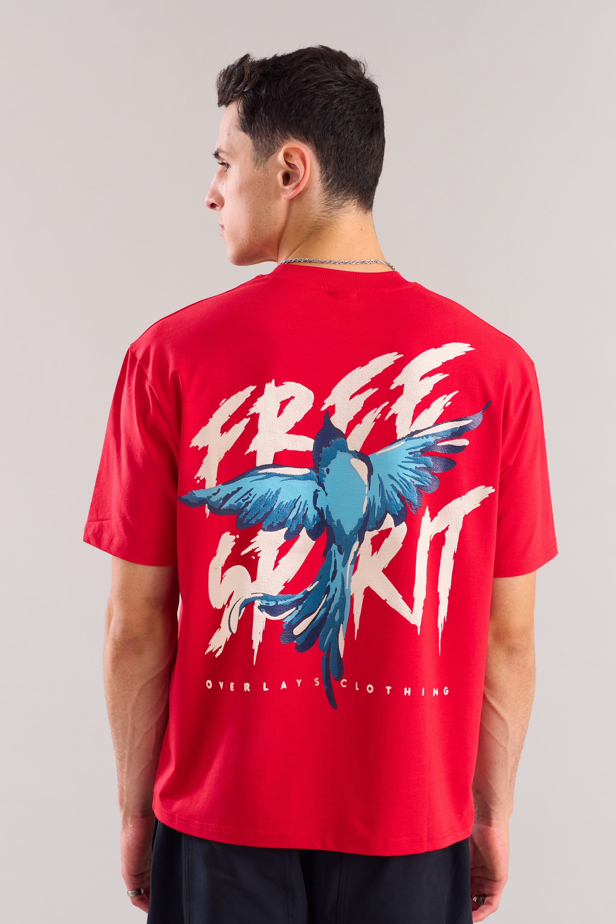 Red Free Spirit Relaxed Fit T-Shirt - Red