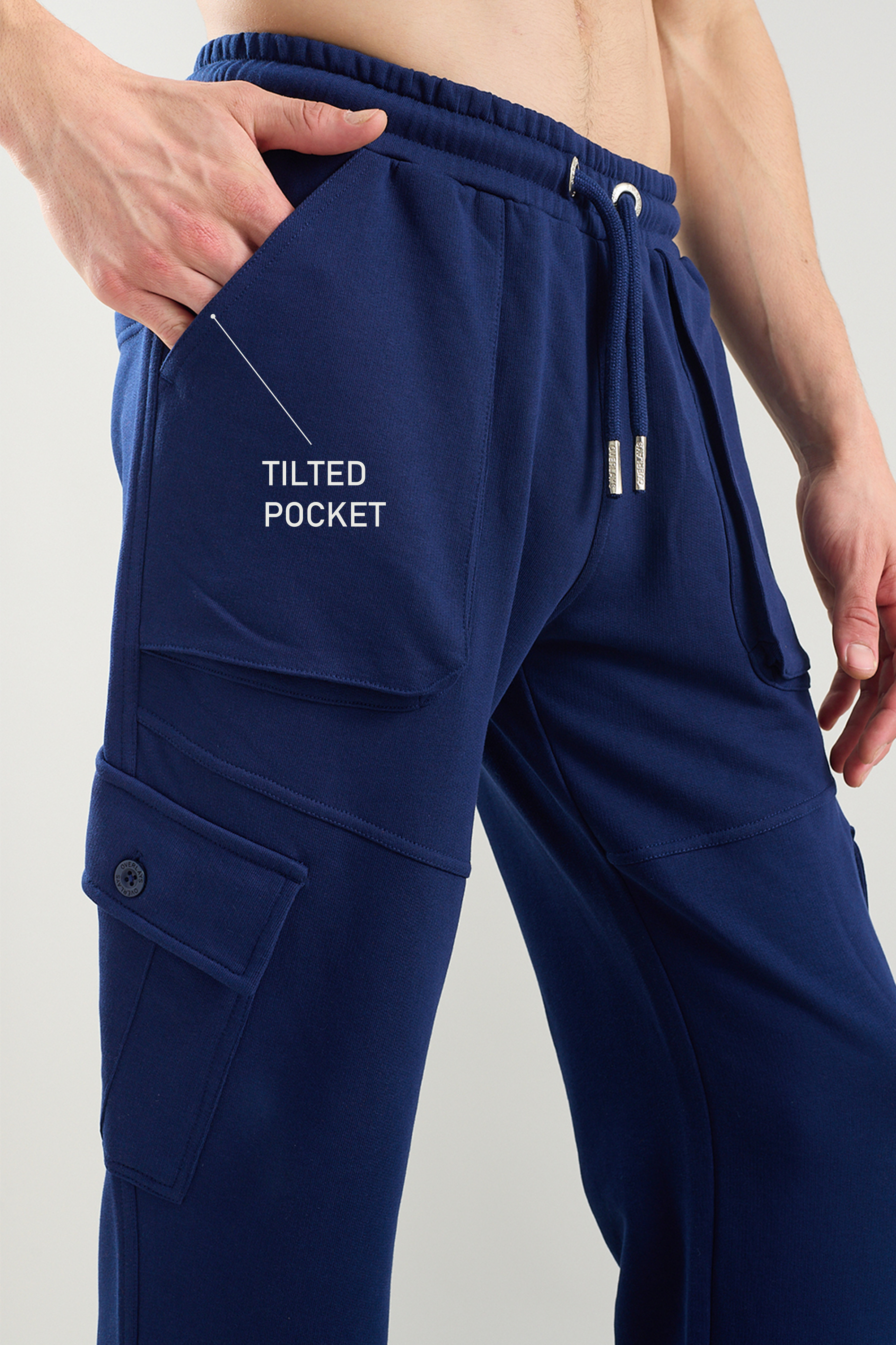 Tilted Navy Joggers