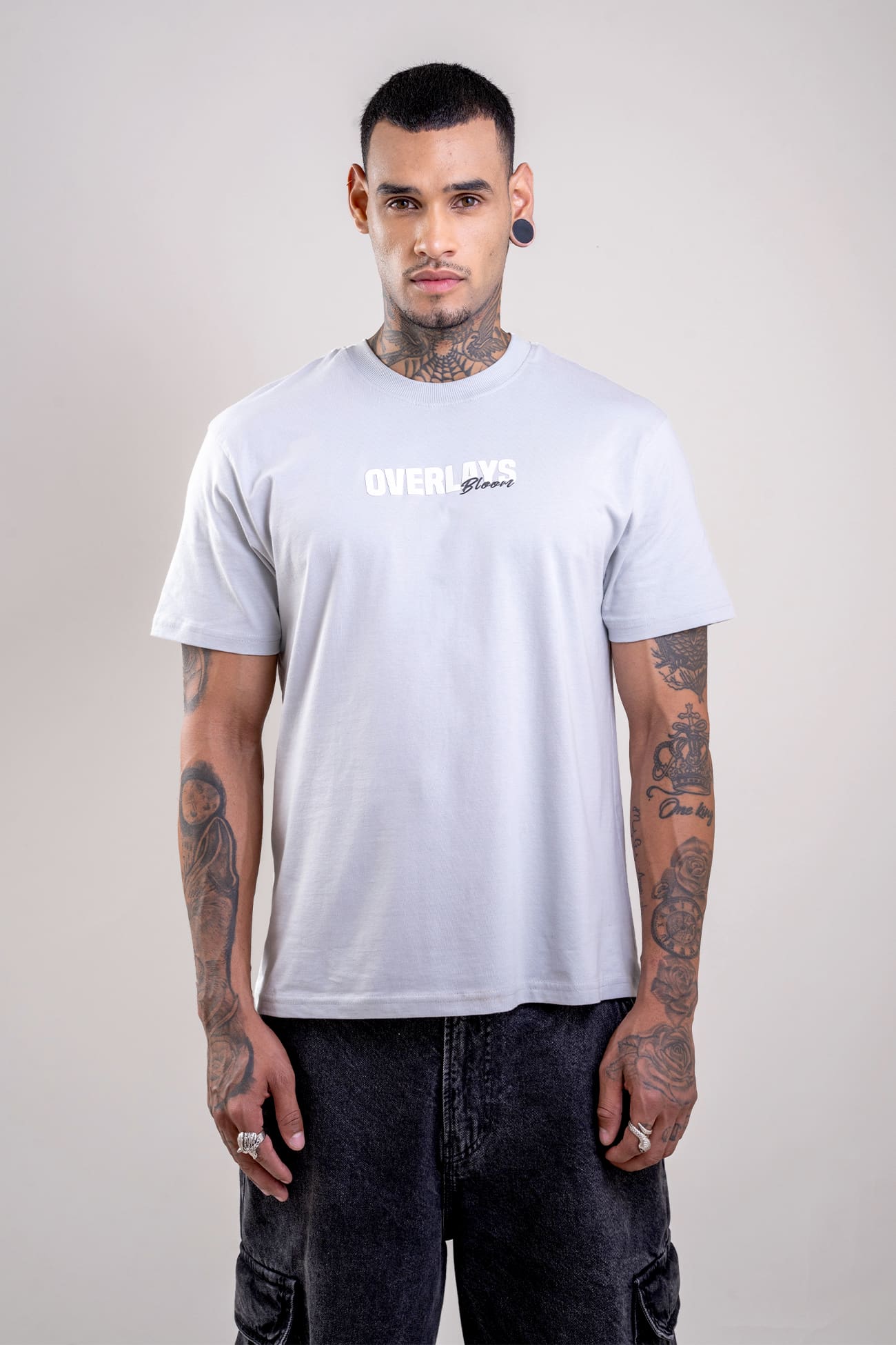 Bloom Wildly Relaxed Fit Grey T-Shirt