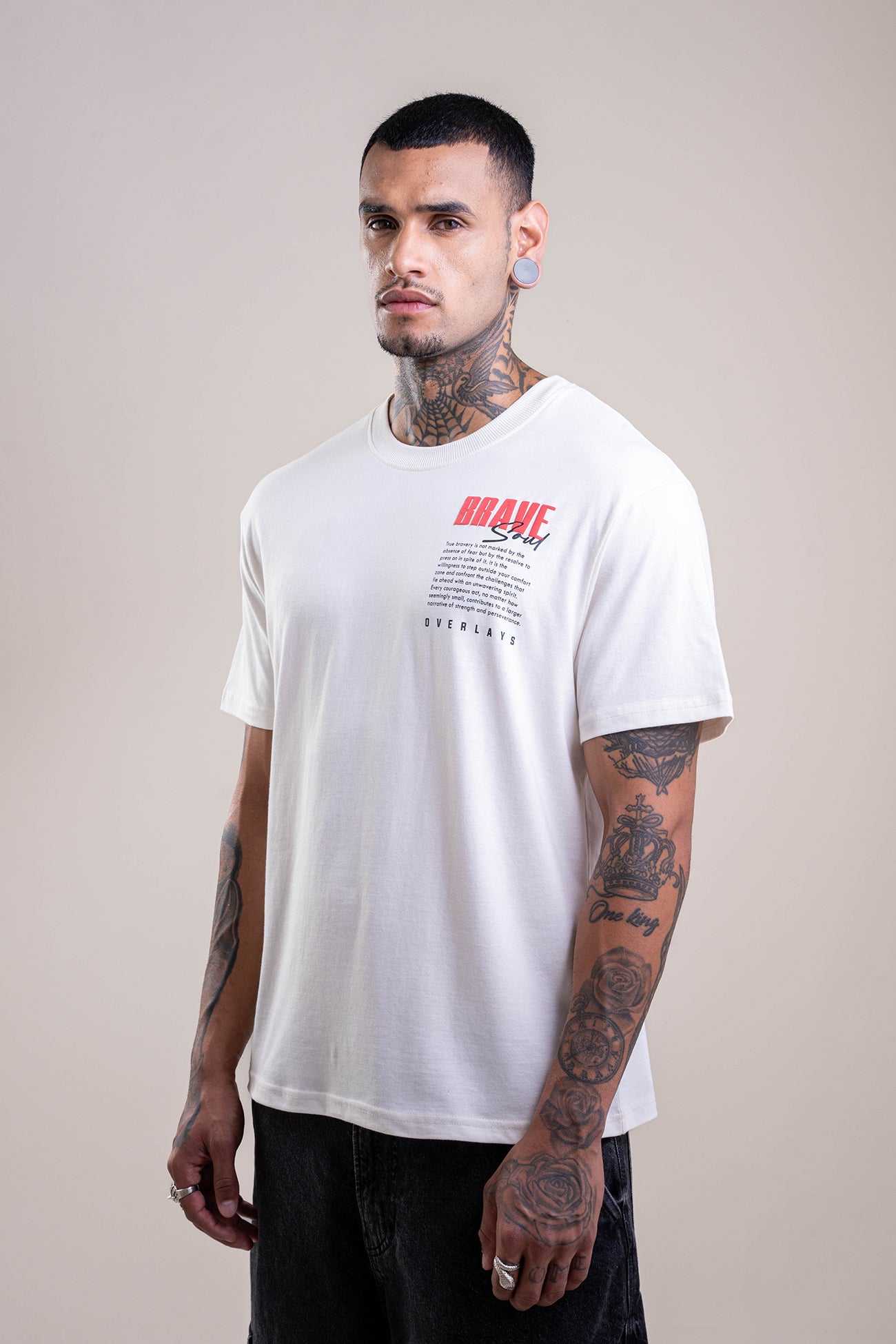 The Brave Soul Relaxed Fit 100% Soft Cotton T-shirt