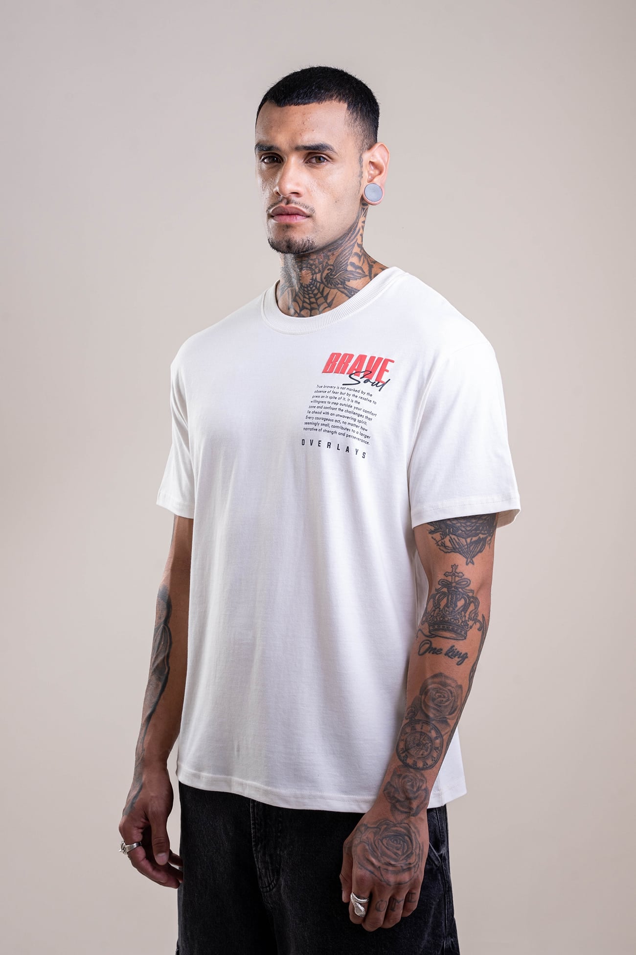 The Brave Soul Relaxed Fit 100% Soft Cotton T-shirt