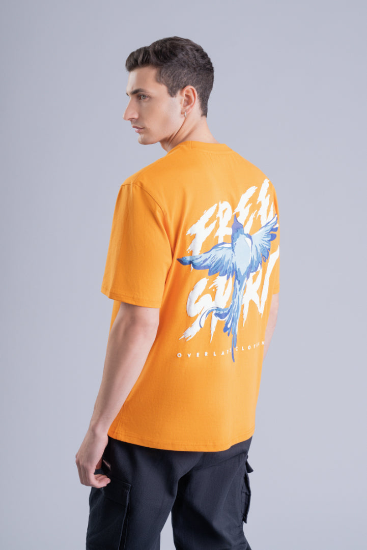 Free Spirit Orange Relaxed Fit T-shirt - Ultra Soft