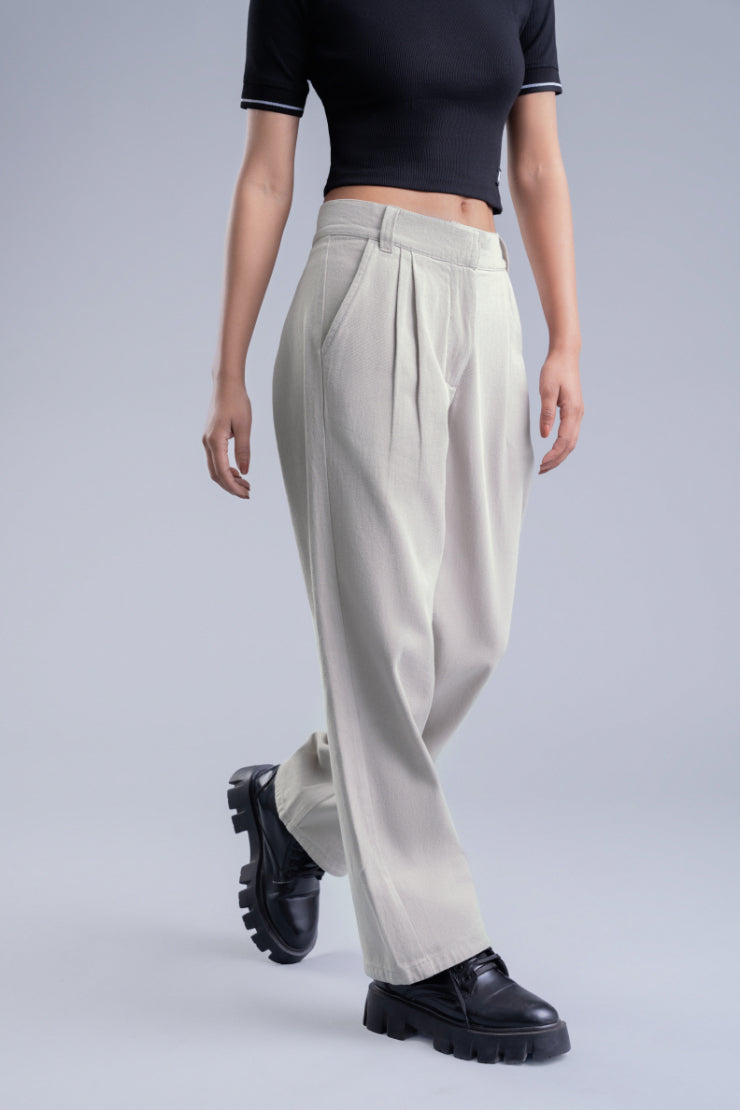 Light Grey Women's Cargo Pants