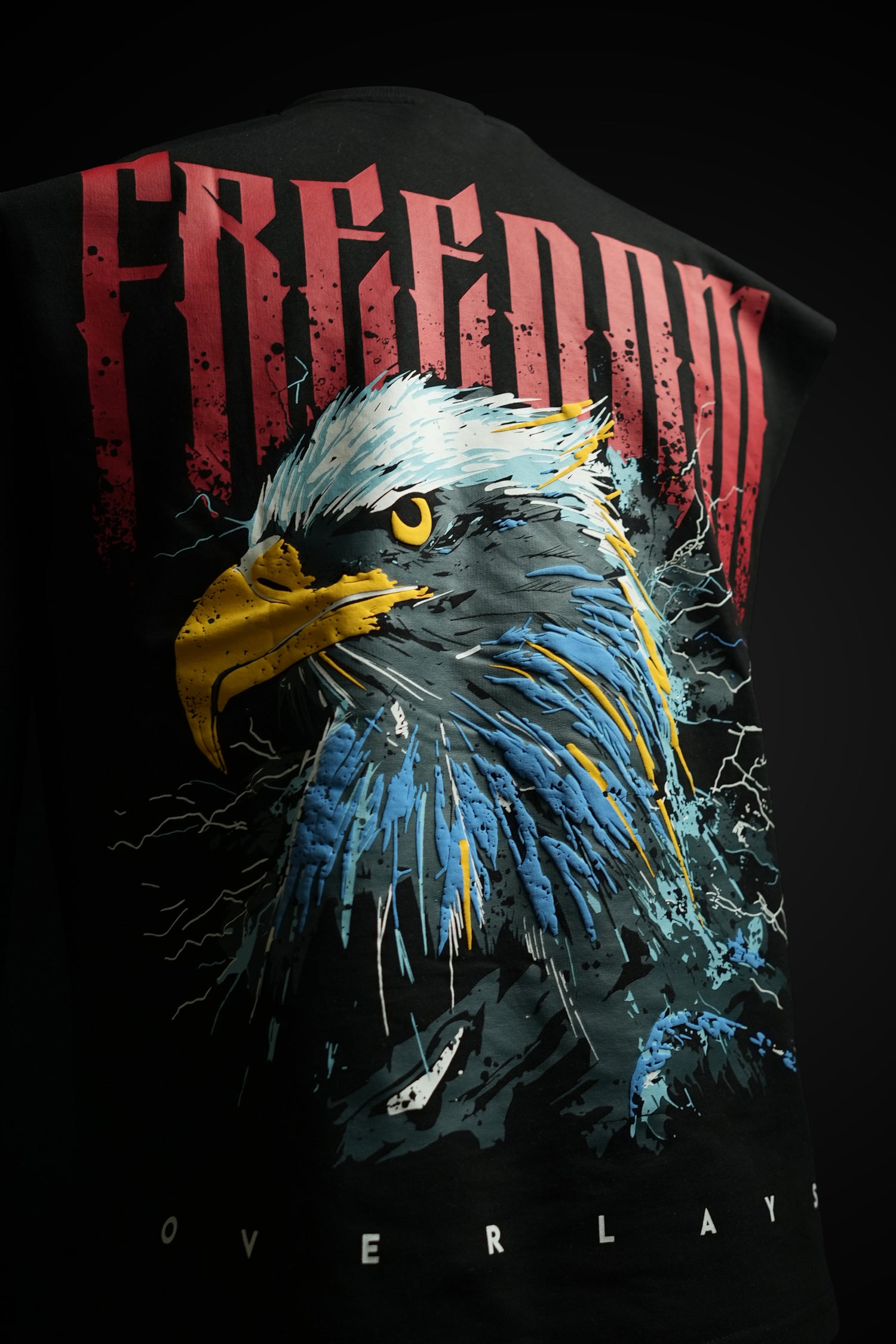 Hawk Eye Sleeveless Black Tank Top