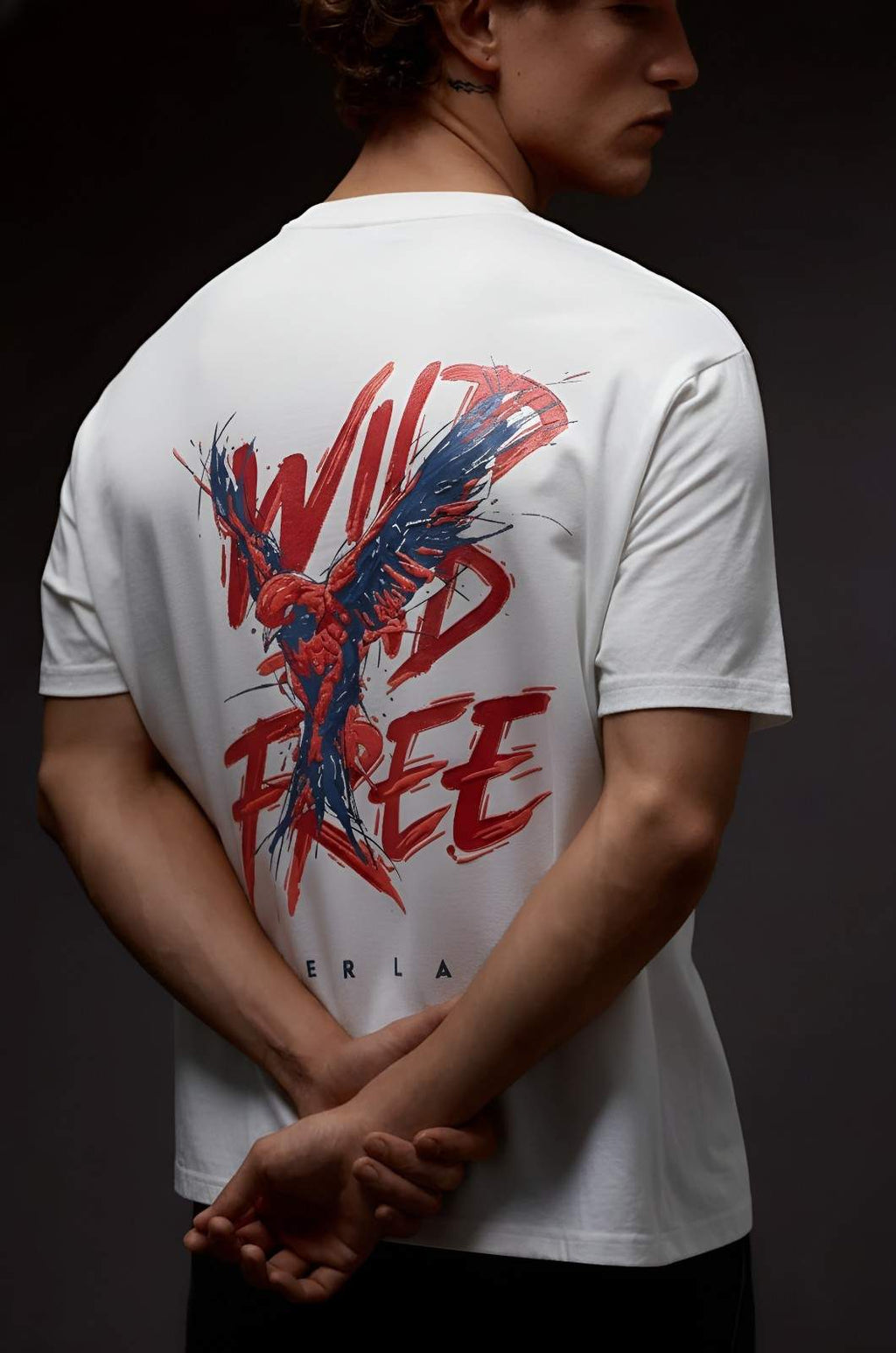 Wild Spirit white  Relaxed Fit Tshirt