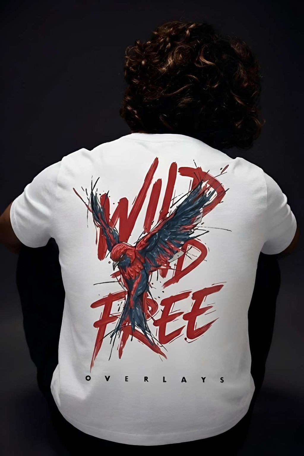 Wild Spirit white  Relaxed Fit Tshirt