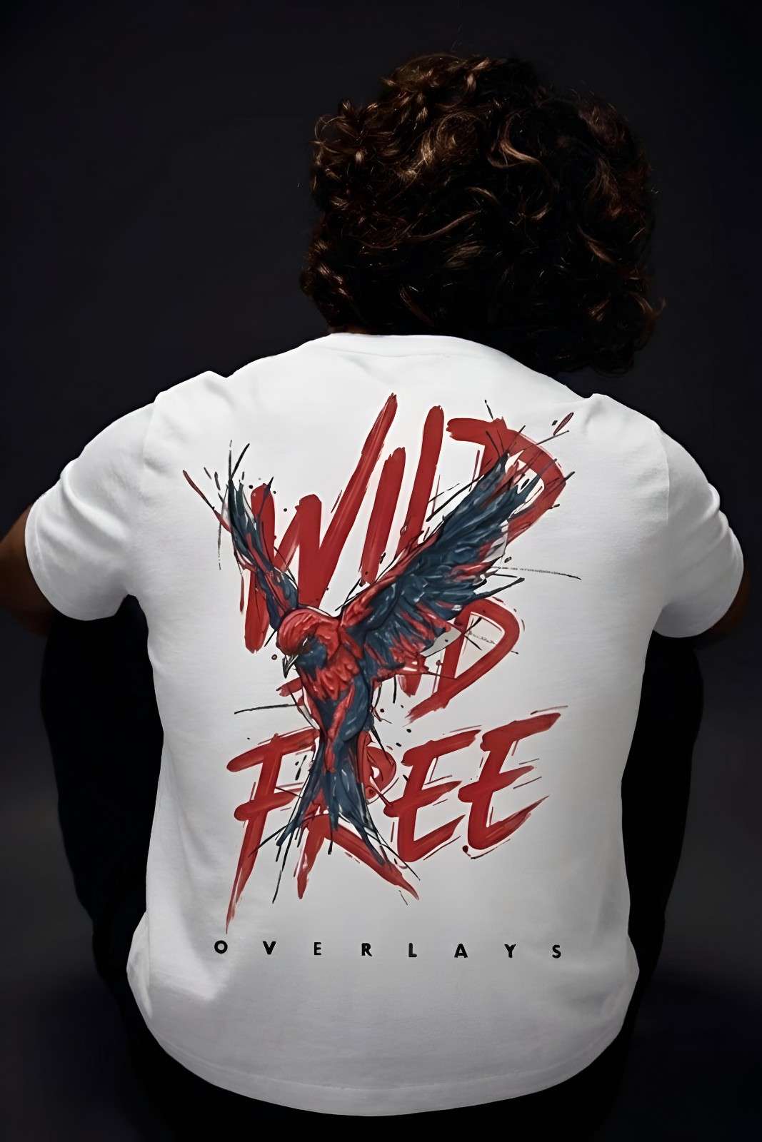 Wild Spirit white  Relaxed Fit Tshirt