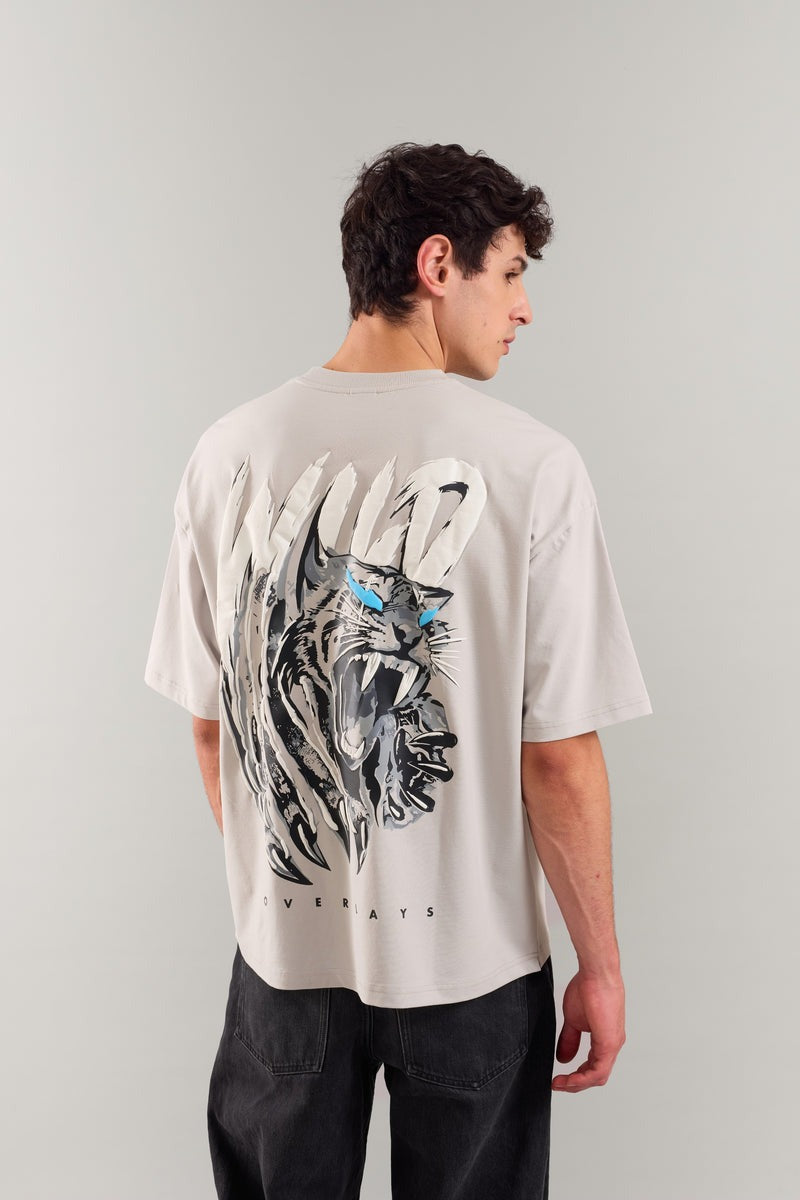 Pack of 2 -The Grey Wild and Hawk Eye Relaxed Fit T-Shirt