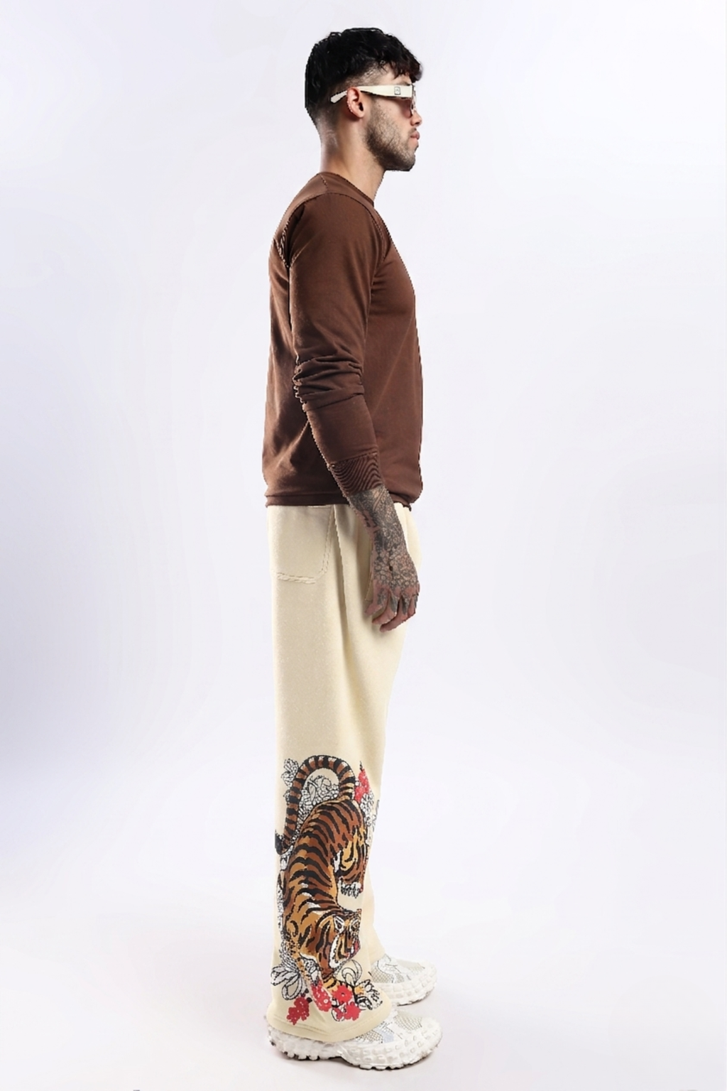 Wild Drift Beige Joggers