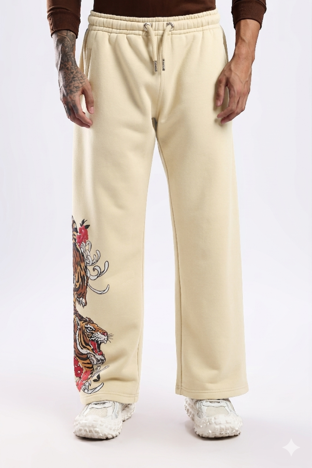 Wild Drift Beige Joggers