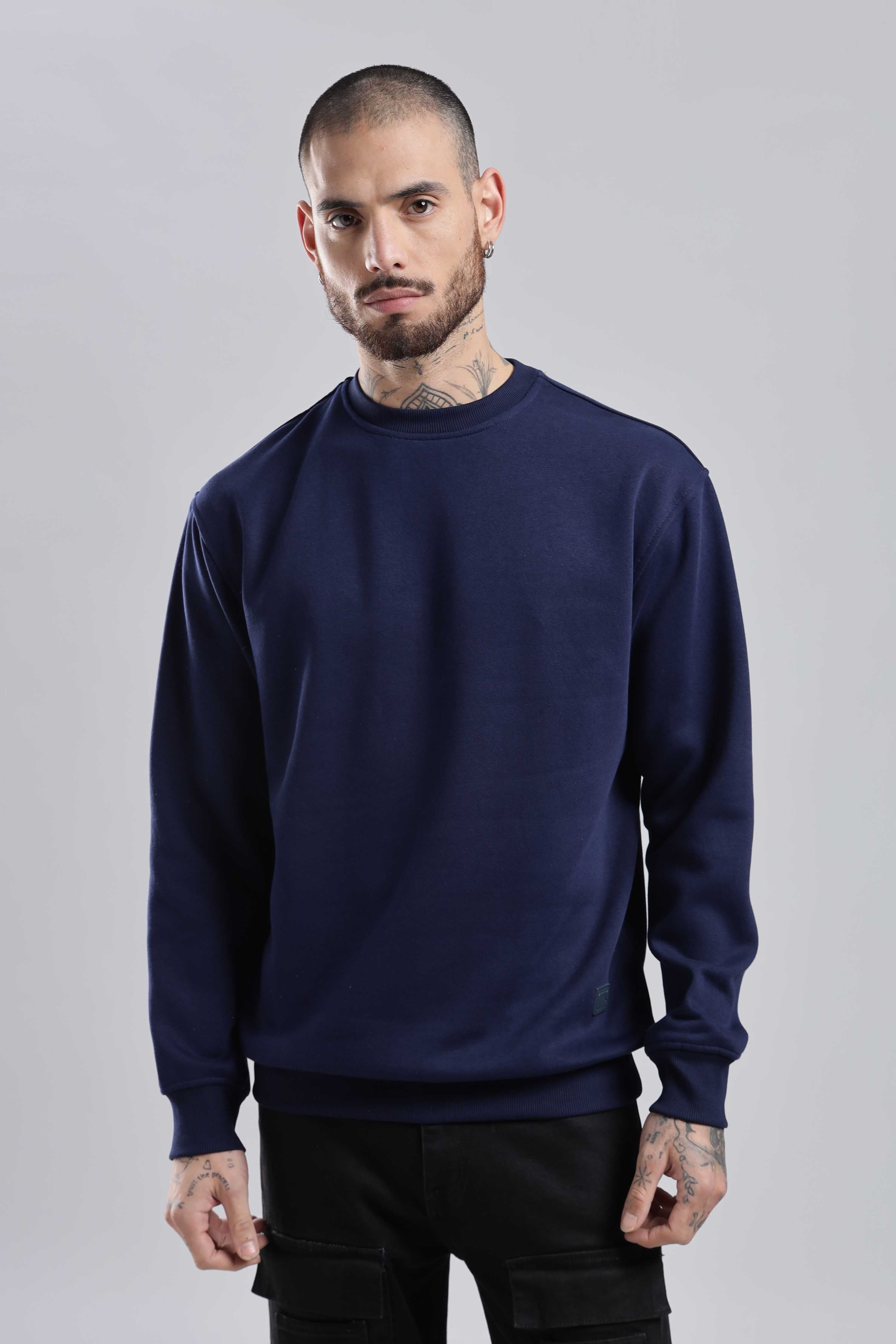 Navy Oversized Sweatshirt