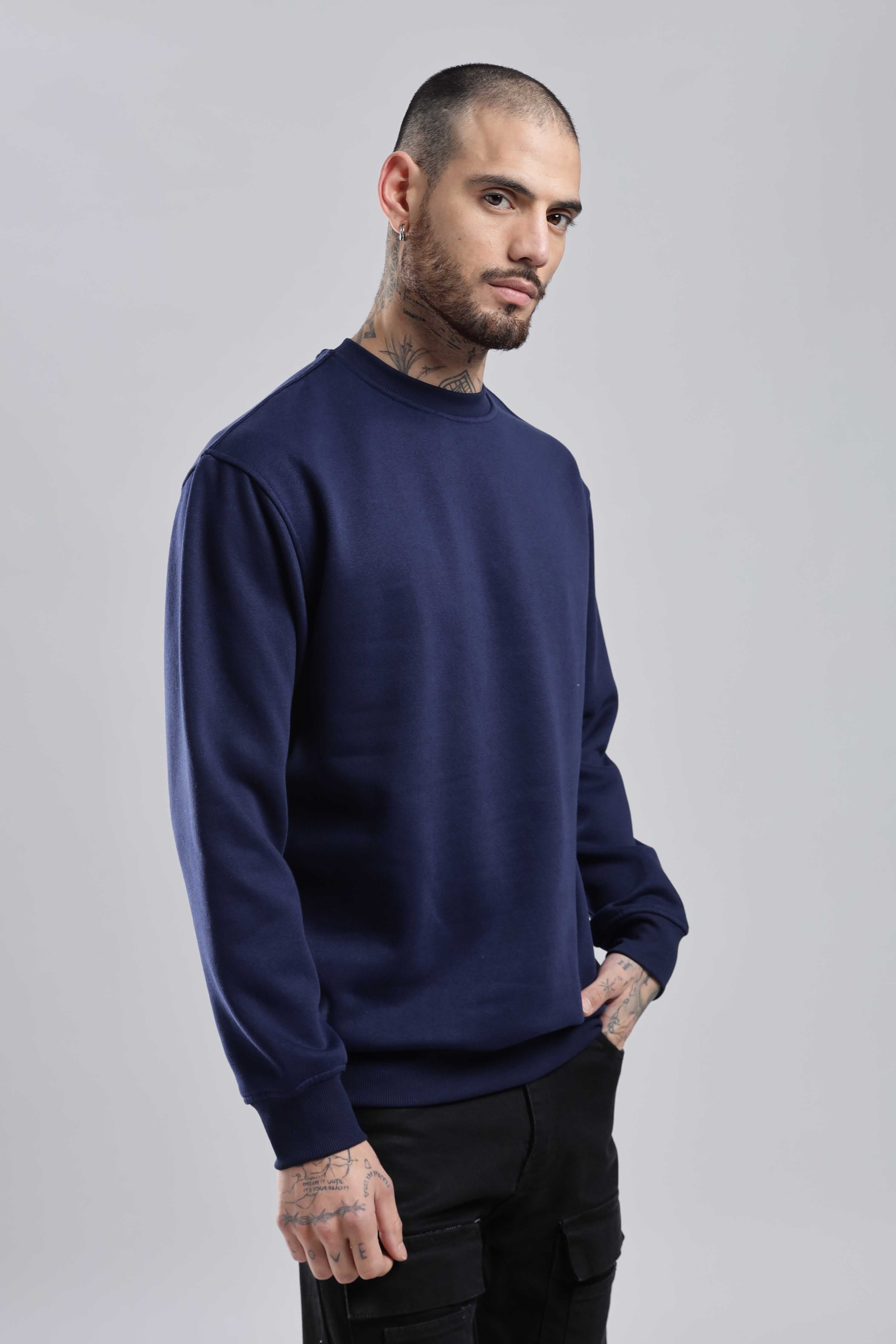 Navy Oversized Sweatshirt