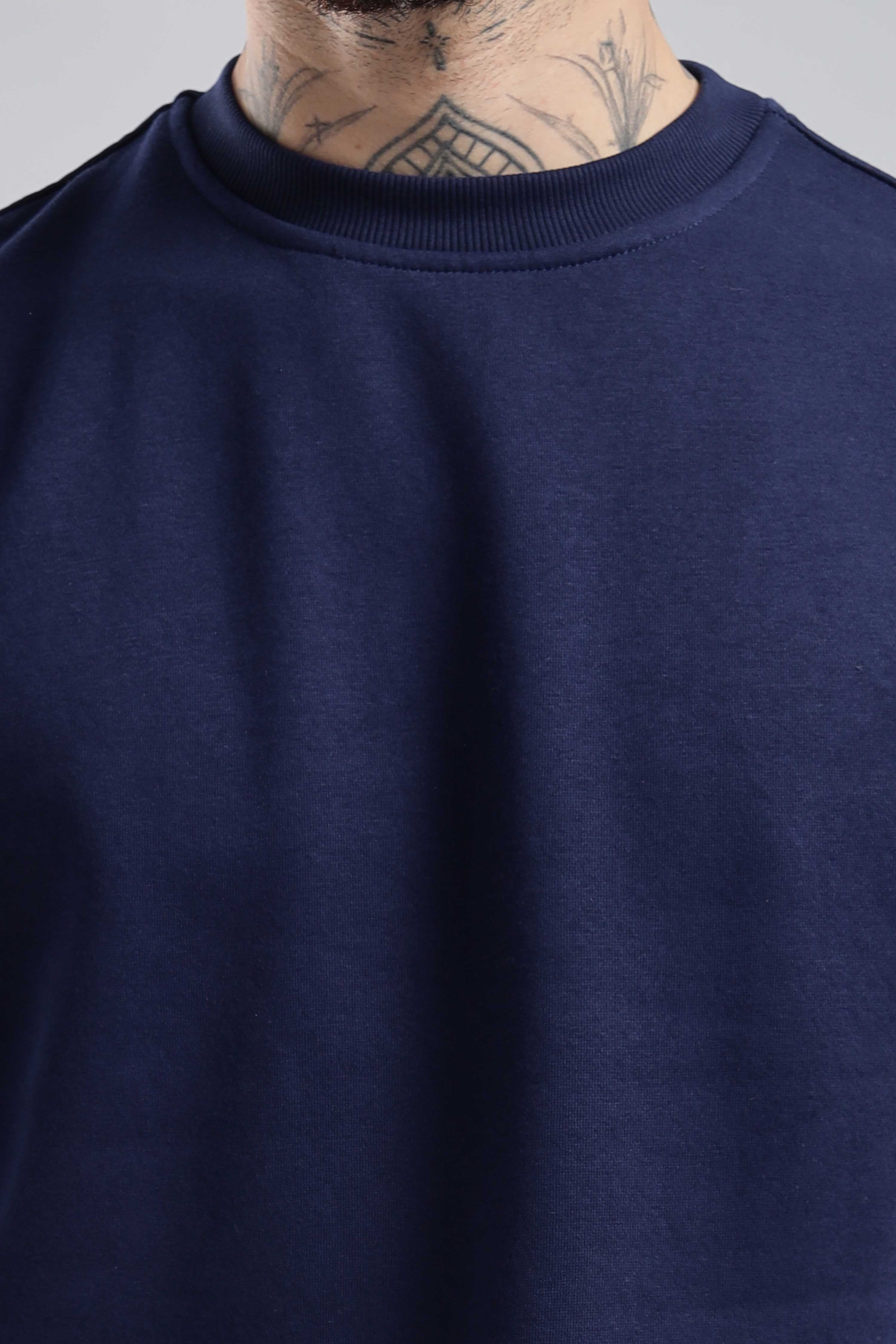 Navy Oversized Sweatshirt