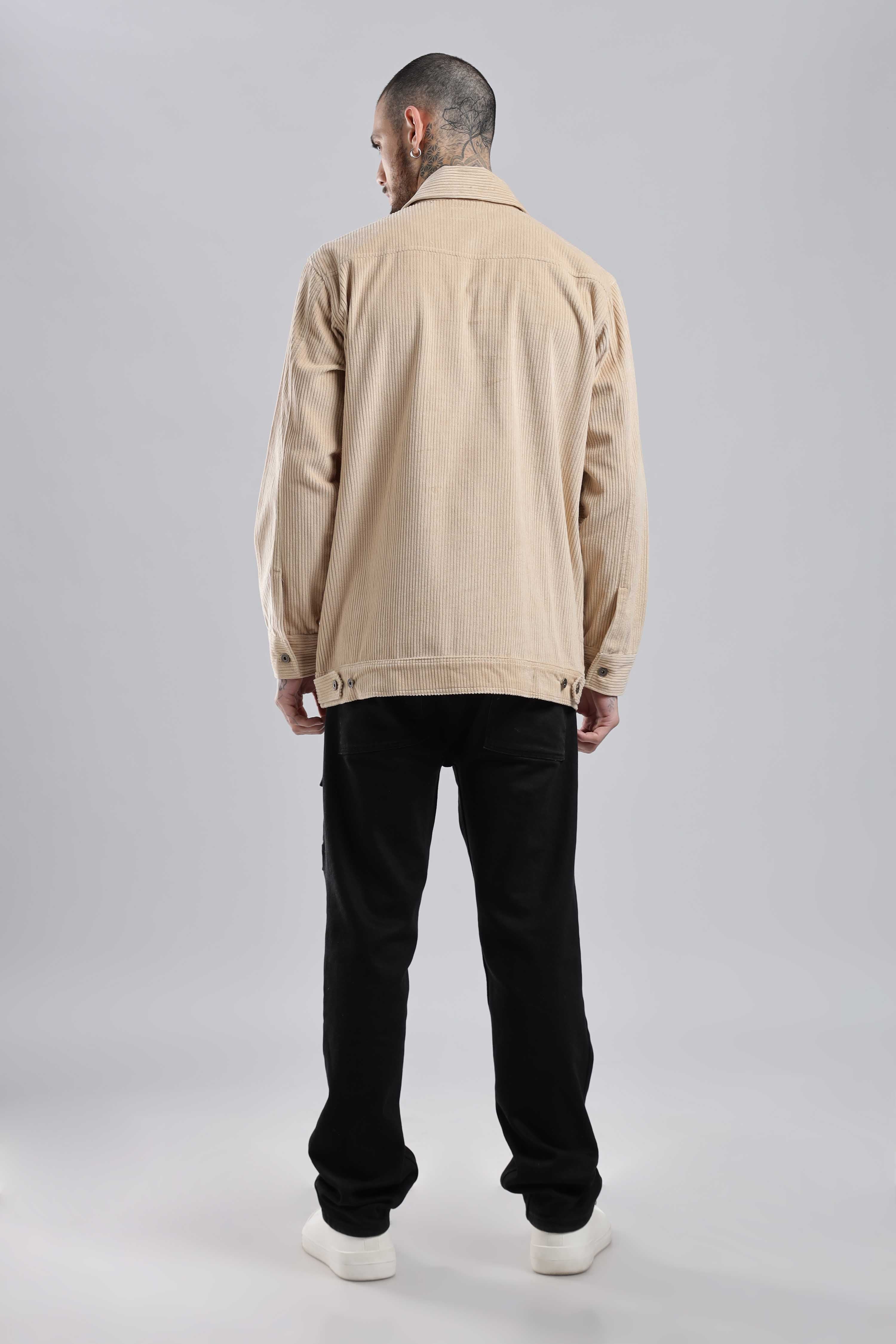 Fawn Textured Corduroy Shaket