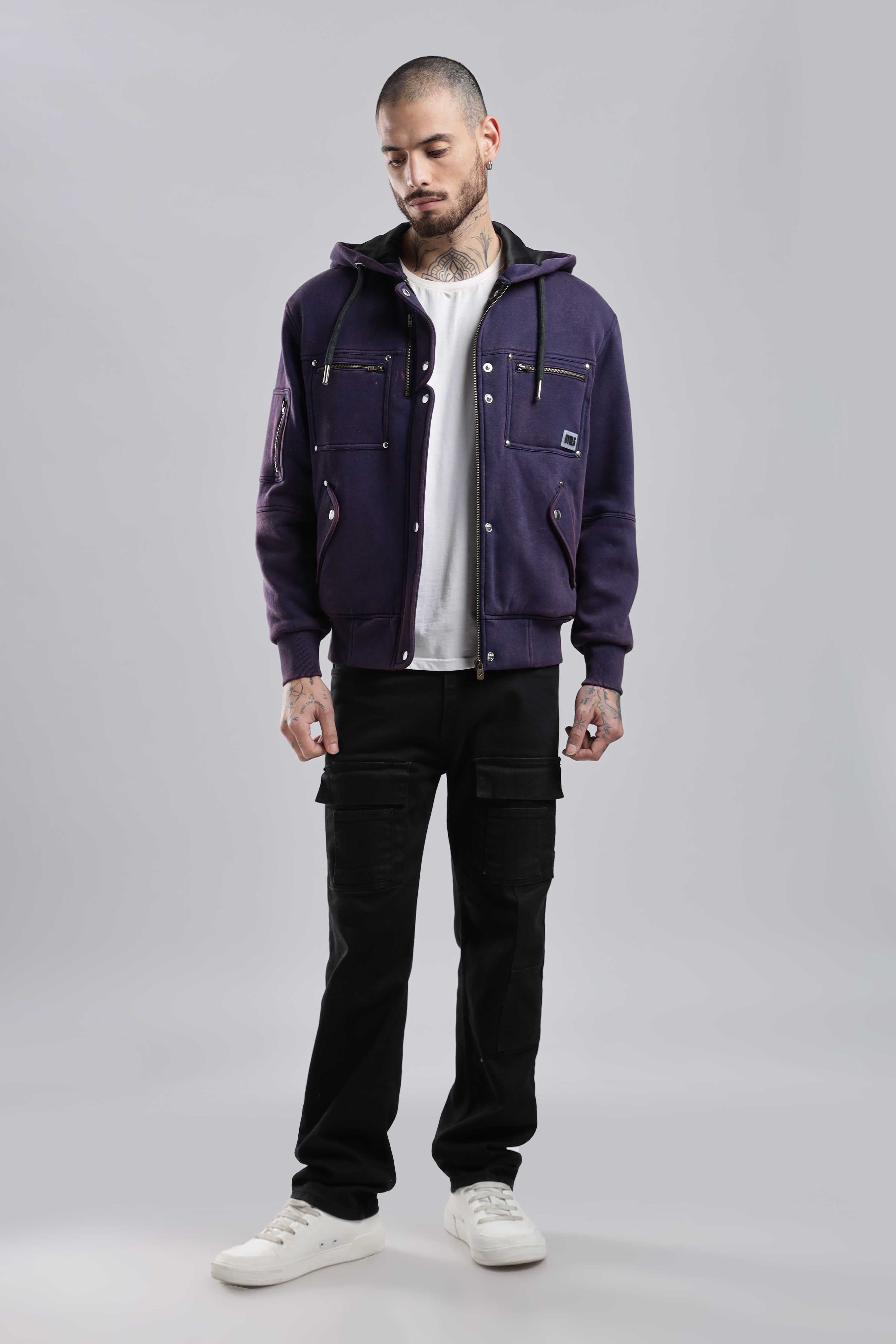 Violet Rage Distressed jacket