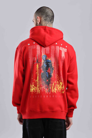 Blazing Warrior Oversized Hoodie