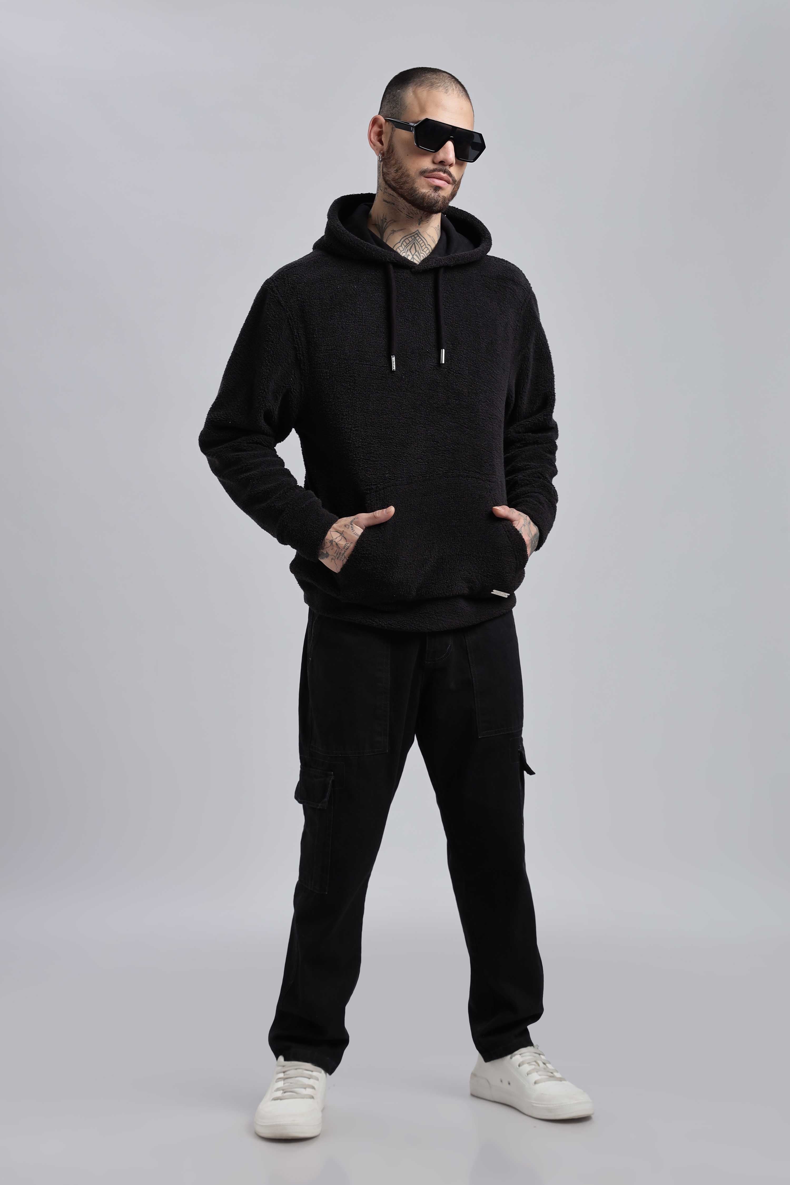 Raven Ted Sherpa Oversized Hoodie