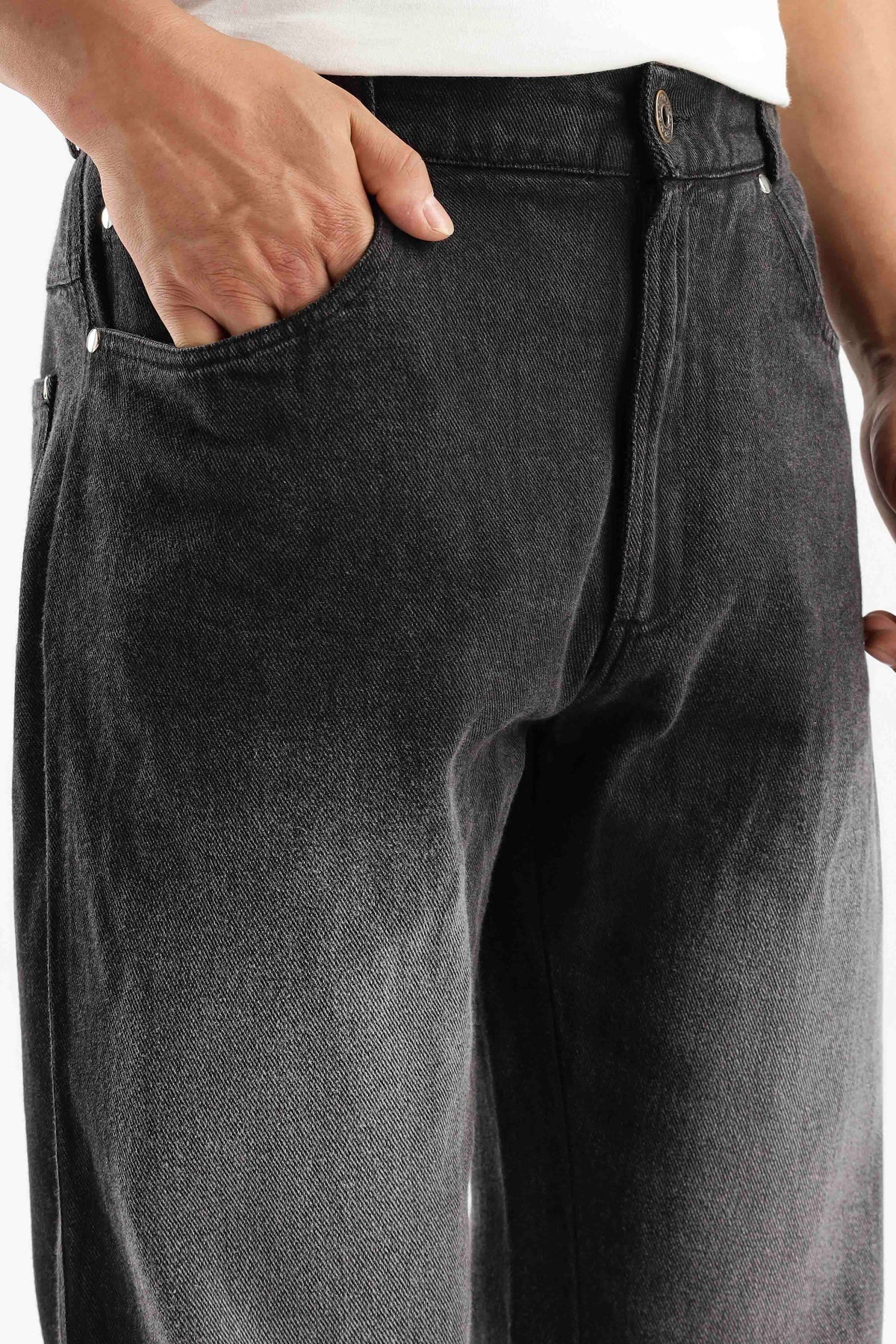 Mignight Black Washed Cargo