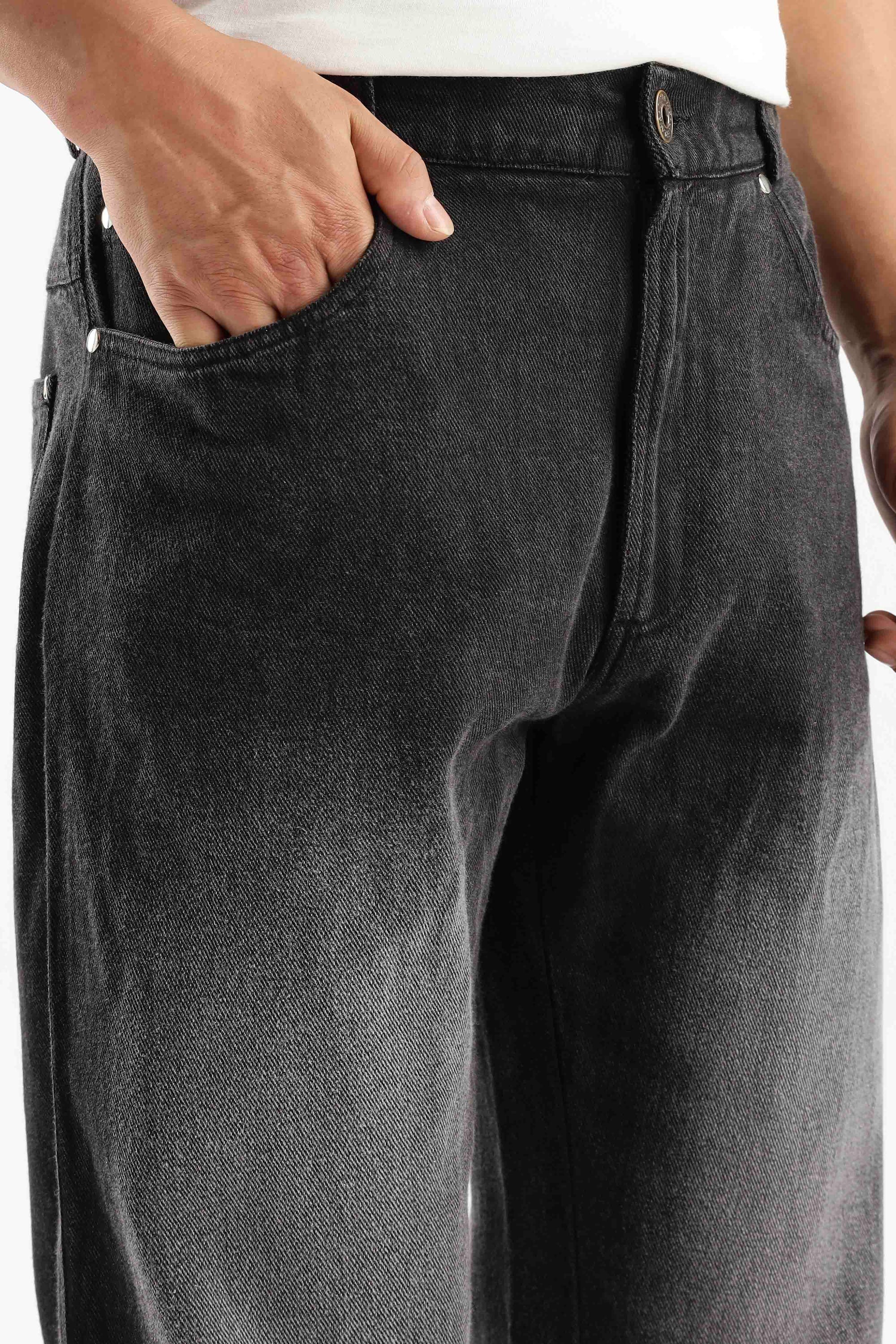 Mignight Black Washed Cargo