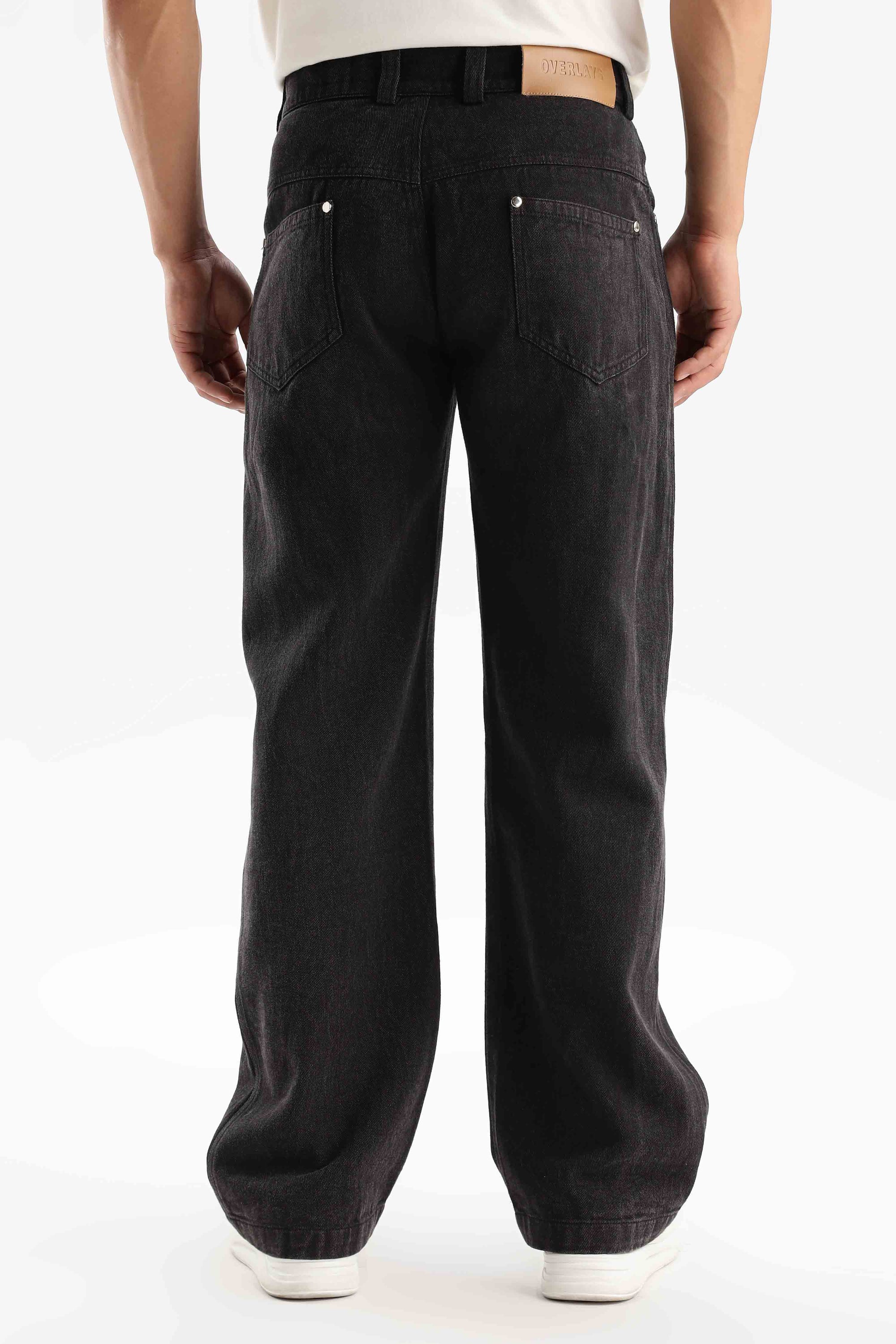 Mignight Black Washed Cargo