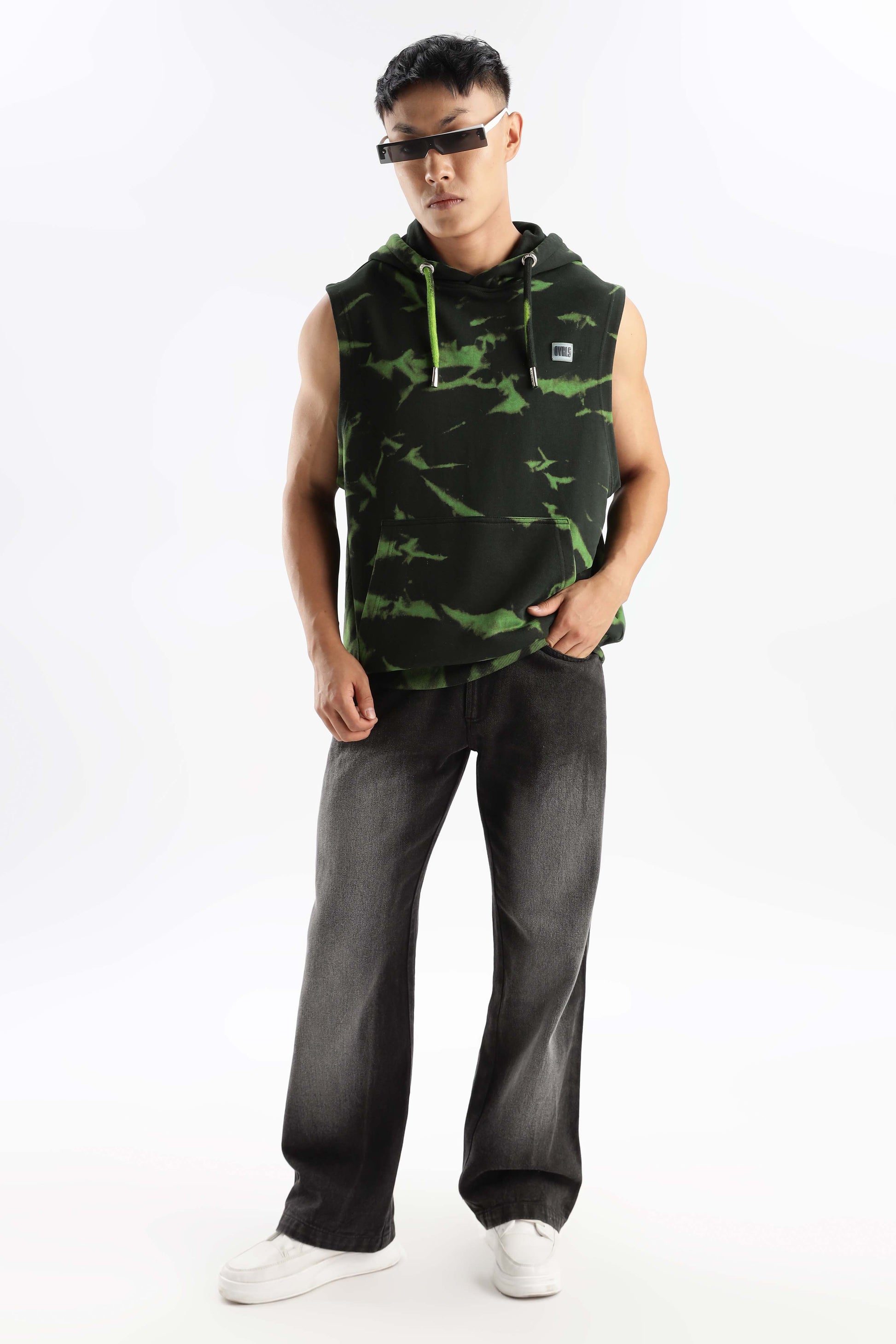 Flash Hood Sleeveless tank top
