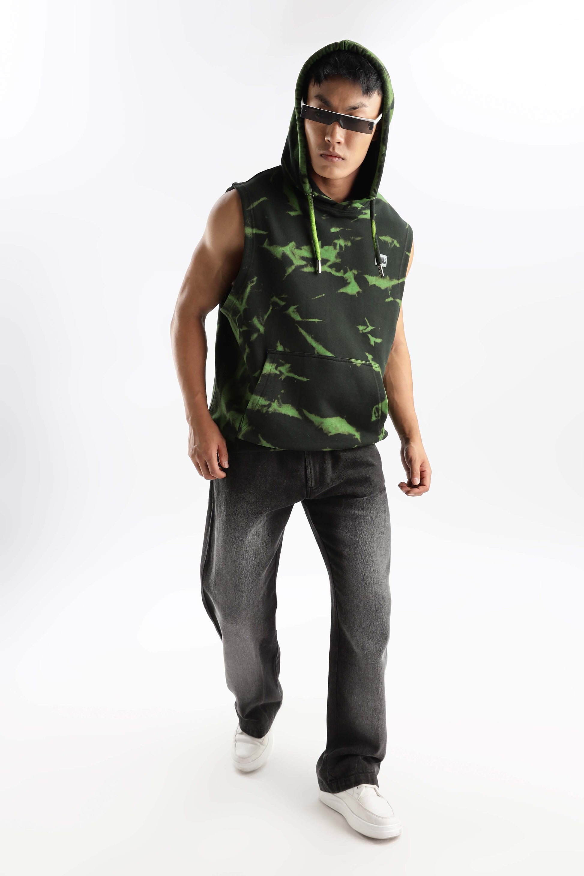 Flash Hood Sleeveless tank top