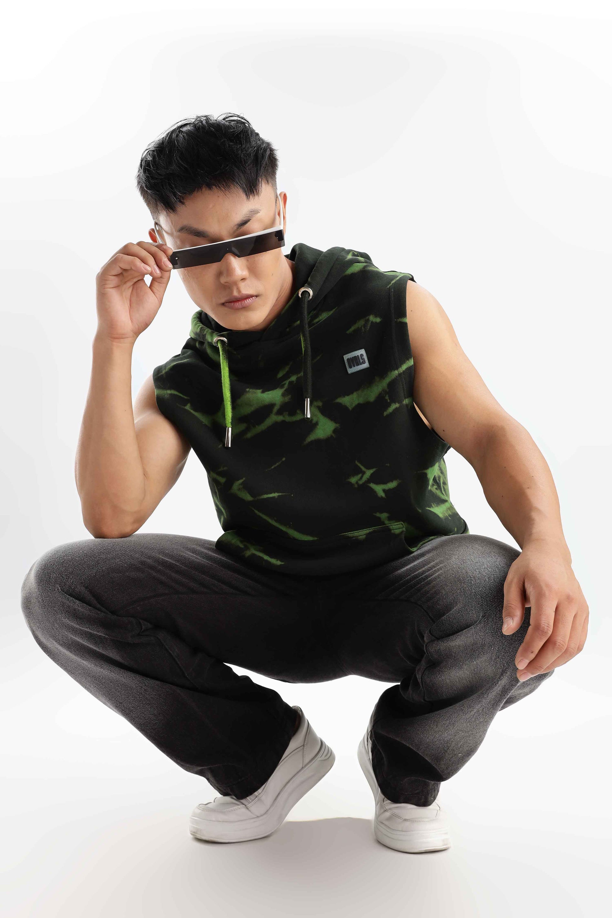 Flash Hood Sleeveless tank top