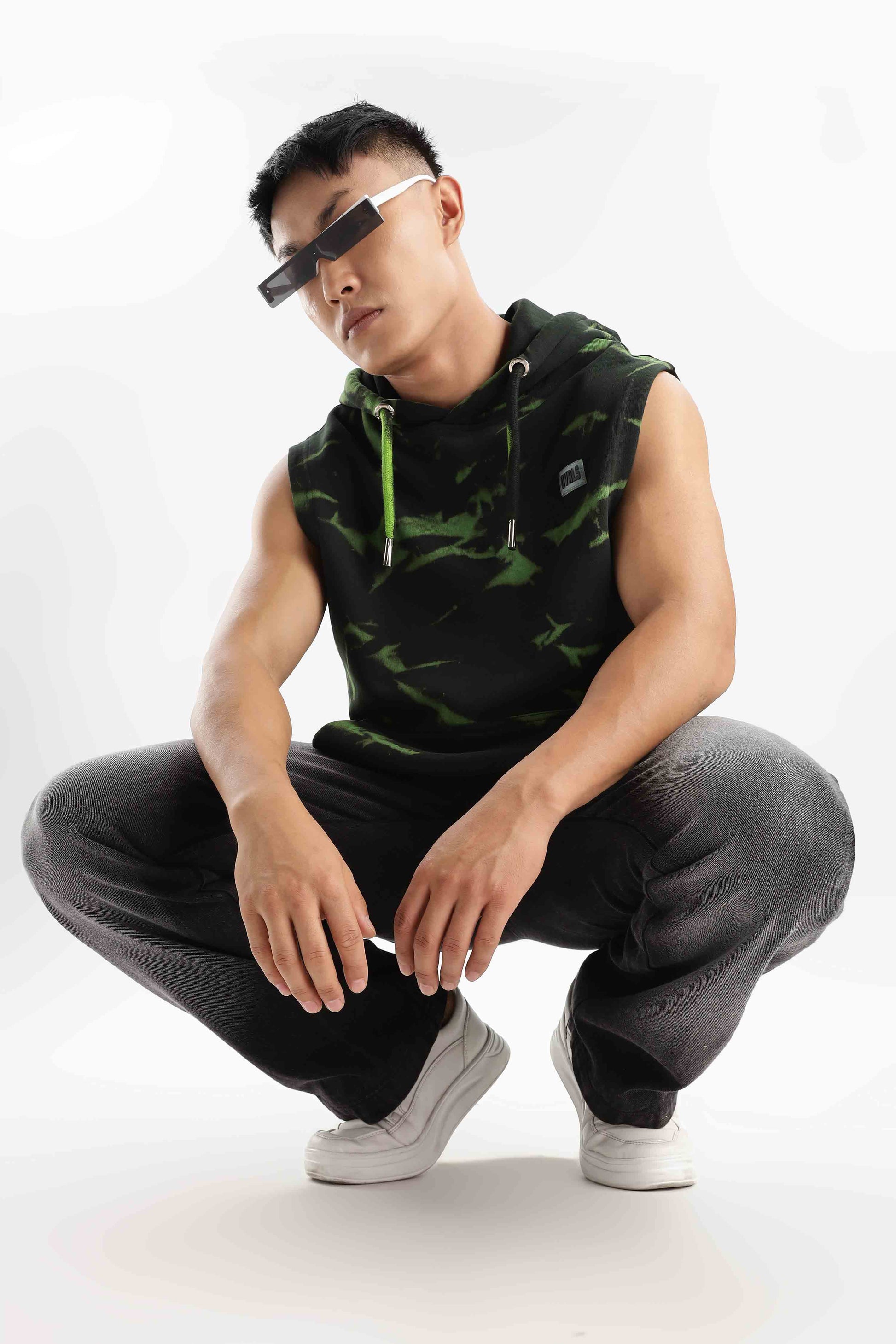 Flash Hood Sleeveless tank top
