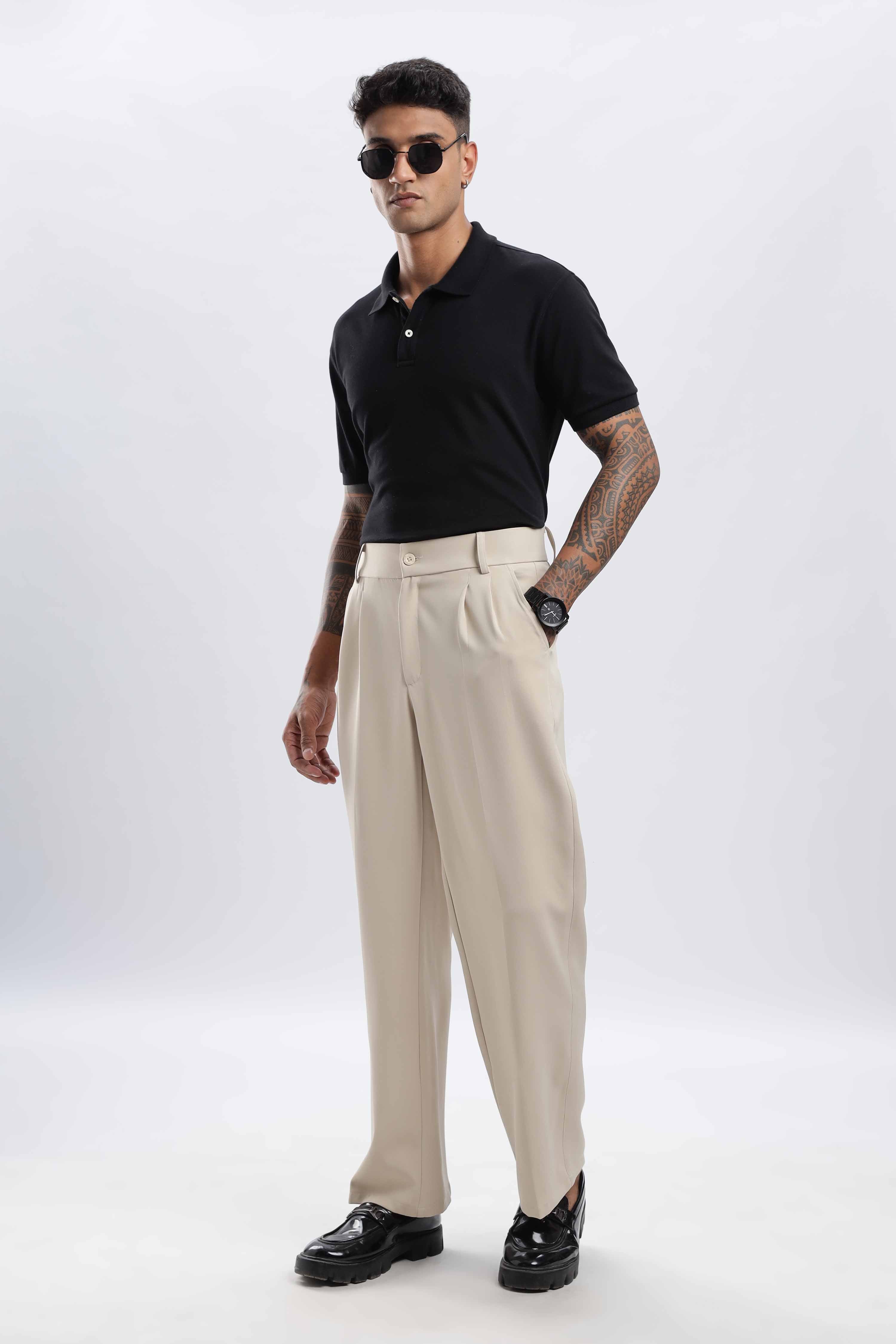 Beige Korean Pant