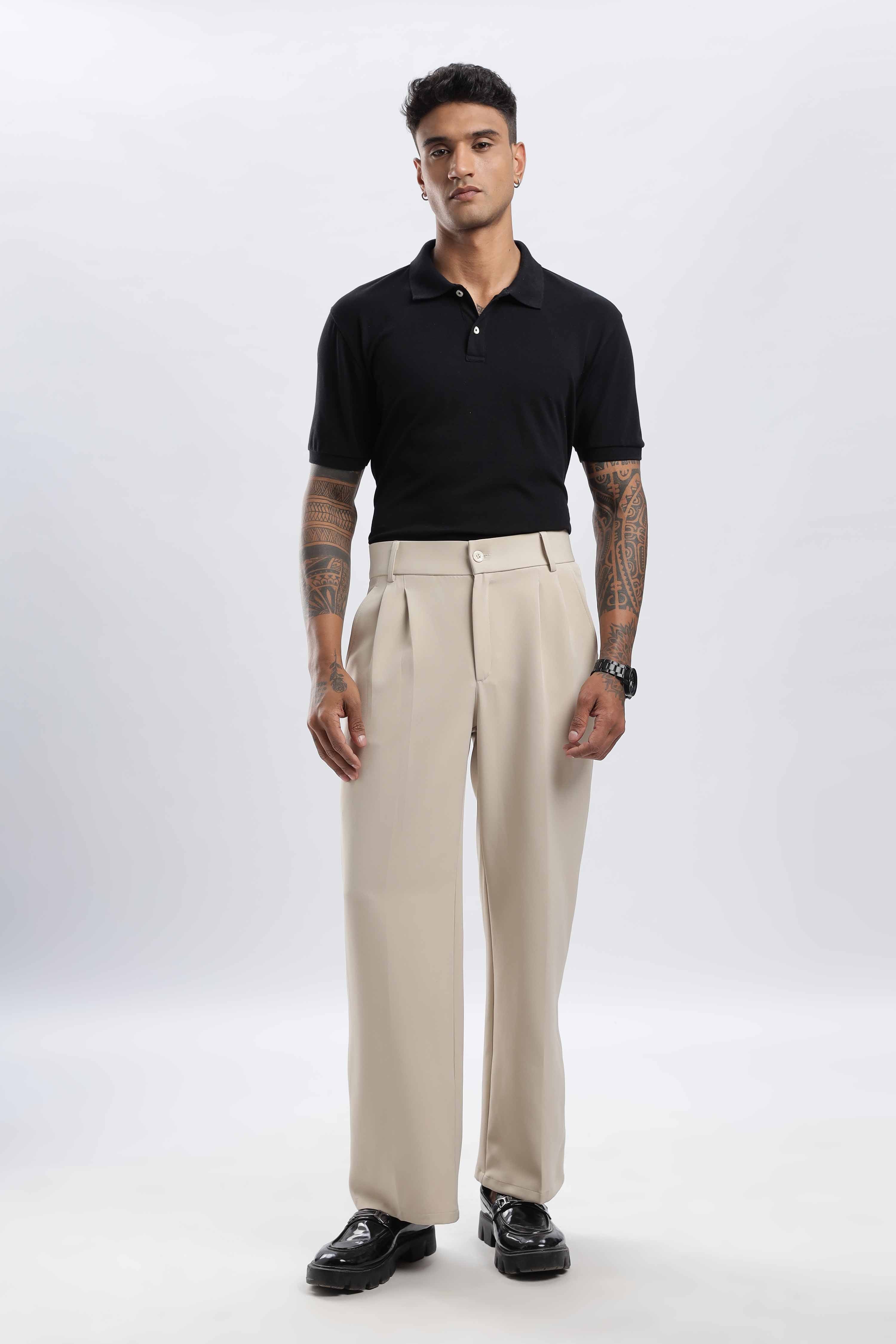 Beige Korean Pant