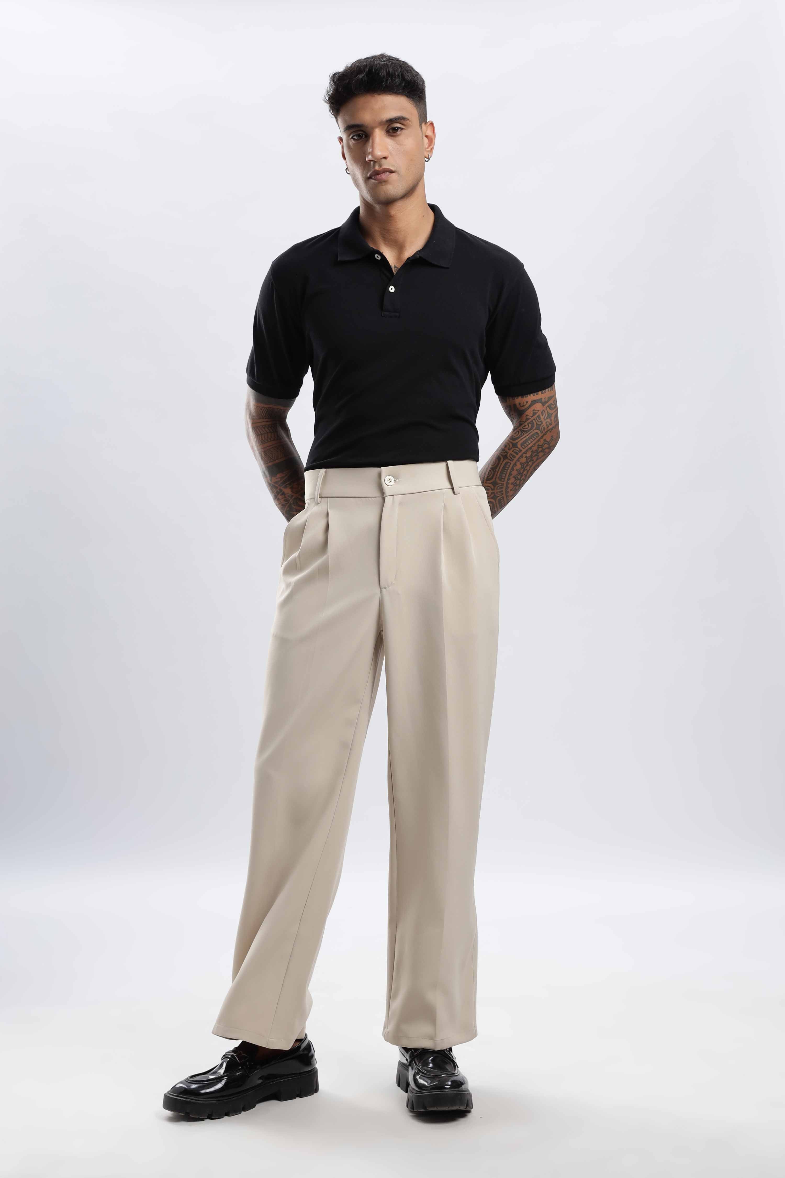 Beige Korean Pant