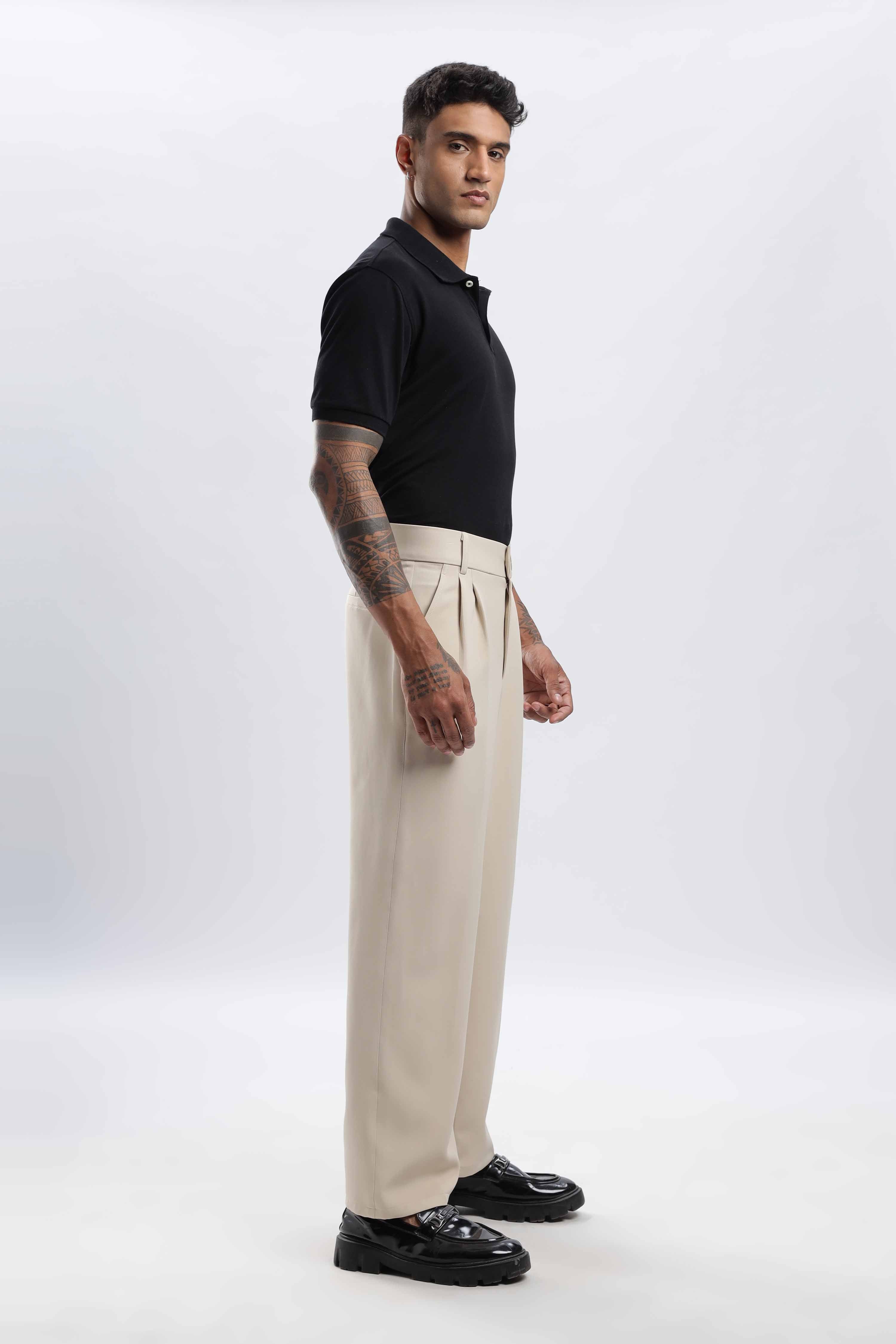 Beige Korean Pant