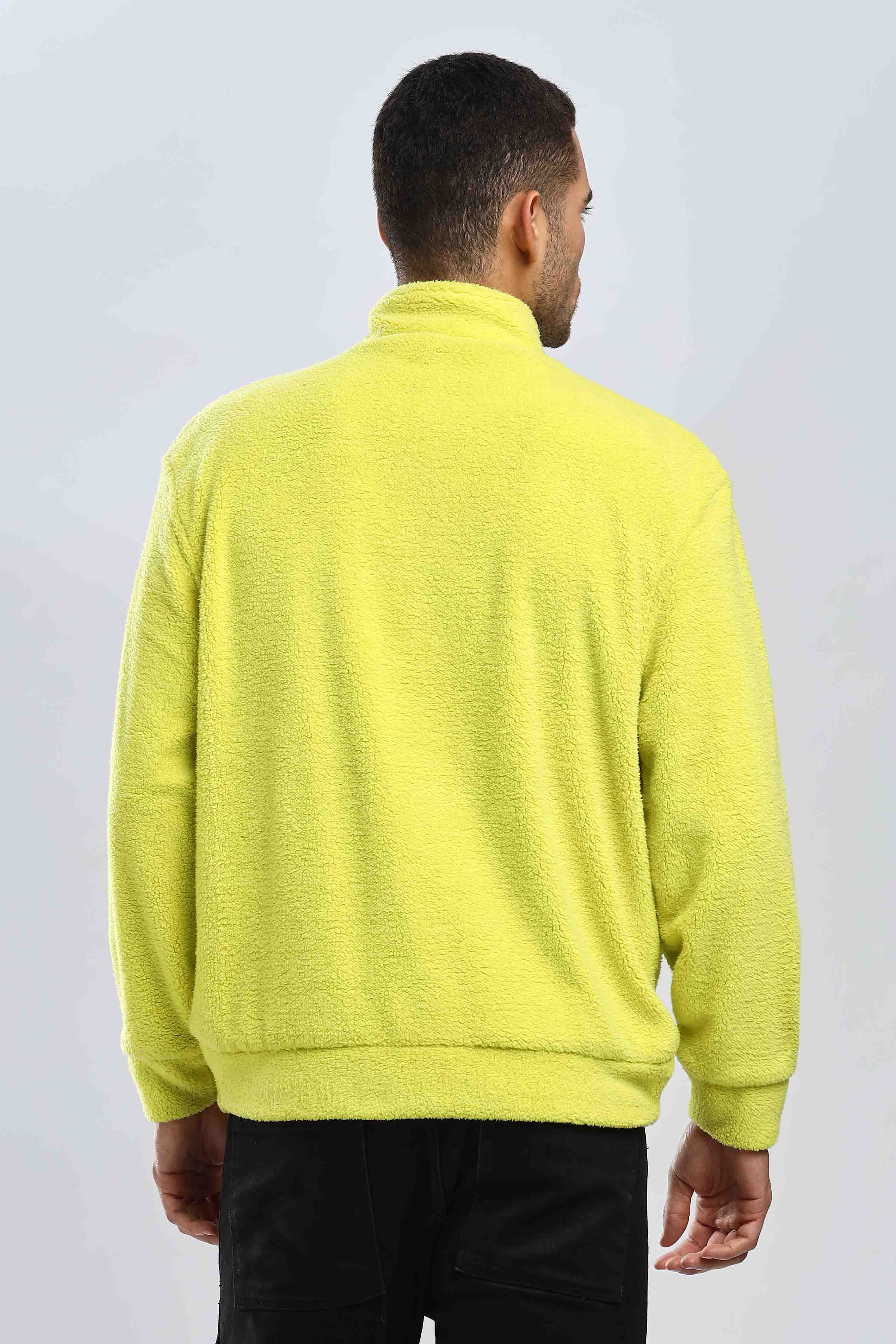 Artic Lime Sherpa  Sweatshirt