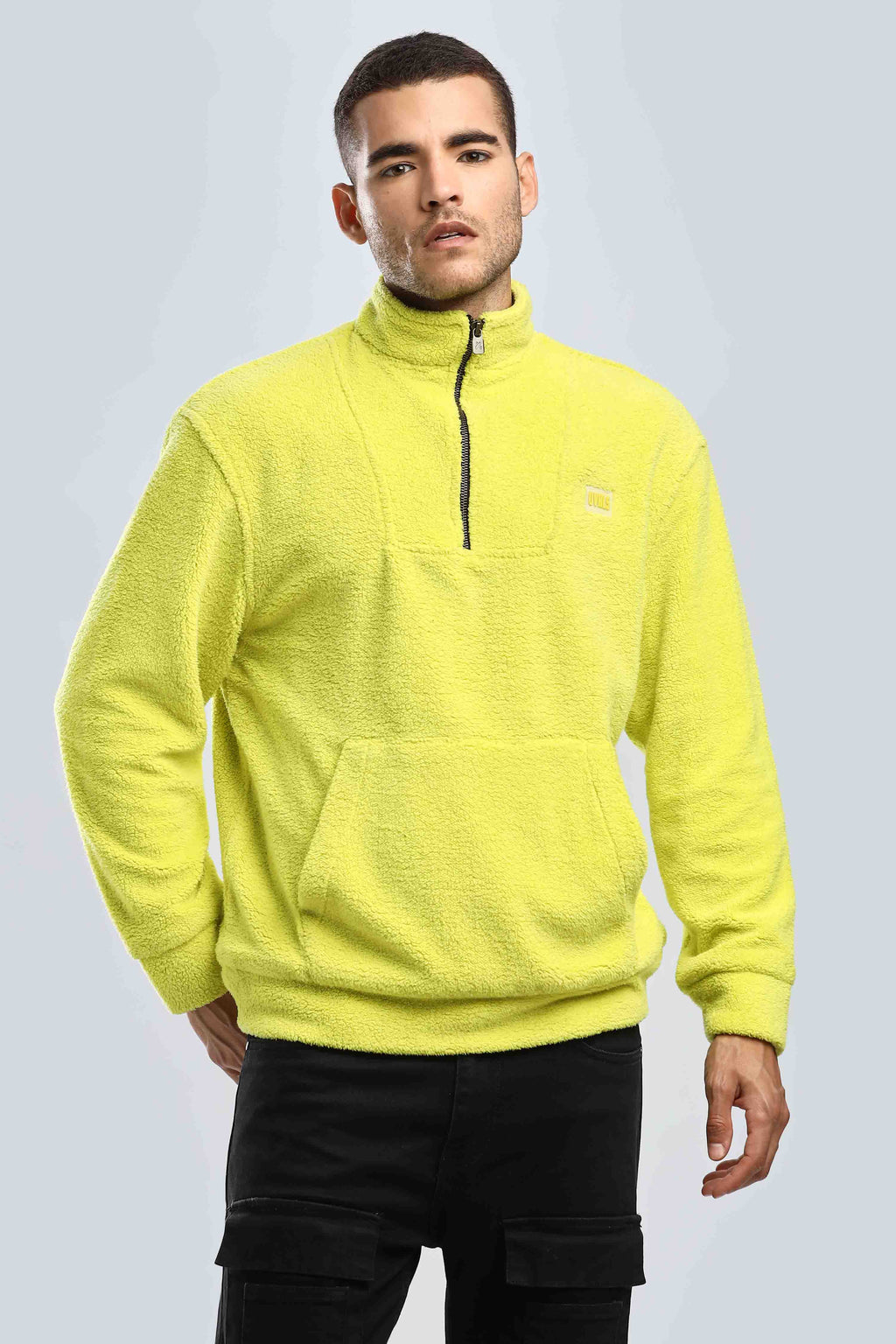 Artic Lime Sherpa  Sweatshirt
