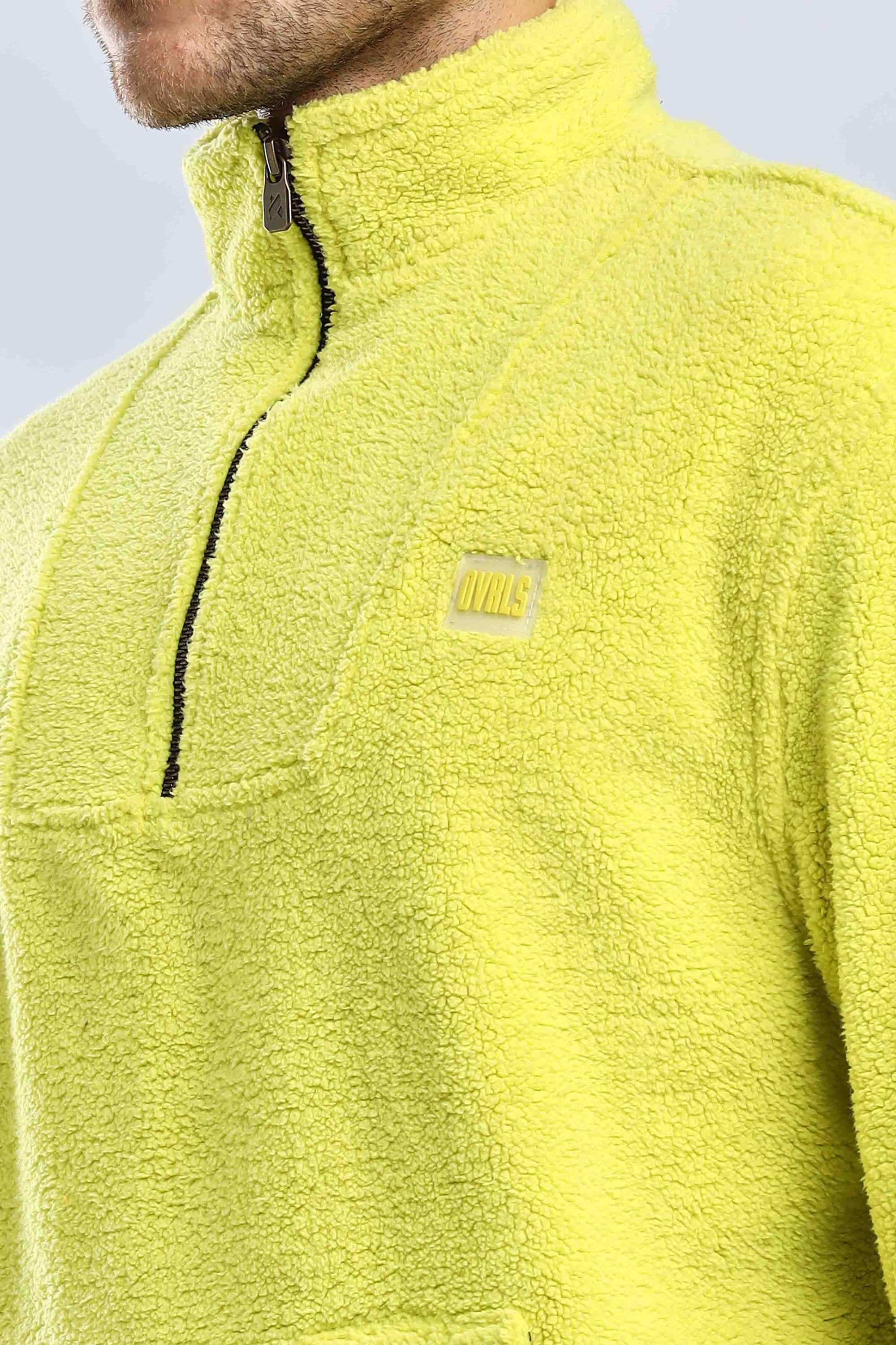 Artic Lime Sherpa  Sweatshirt