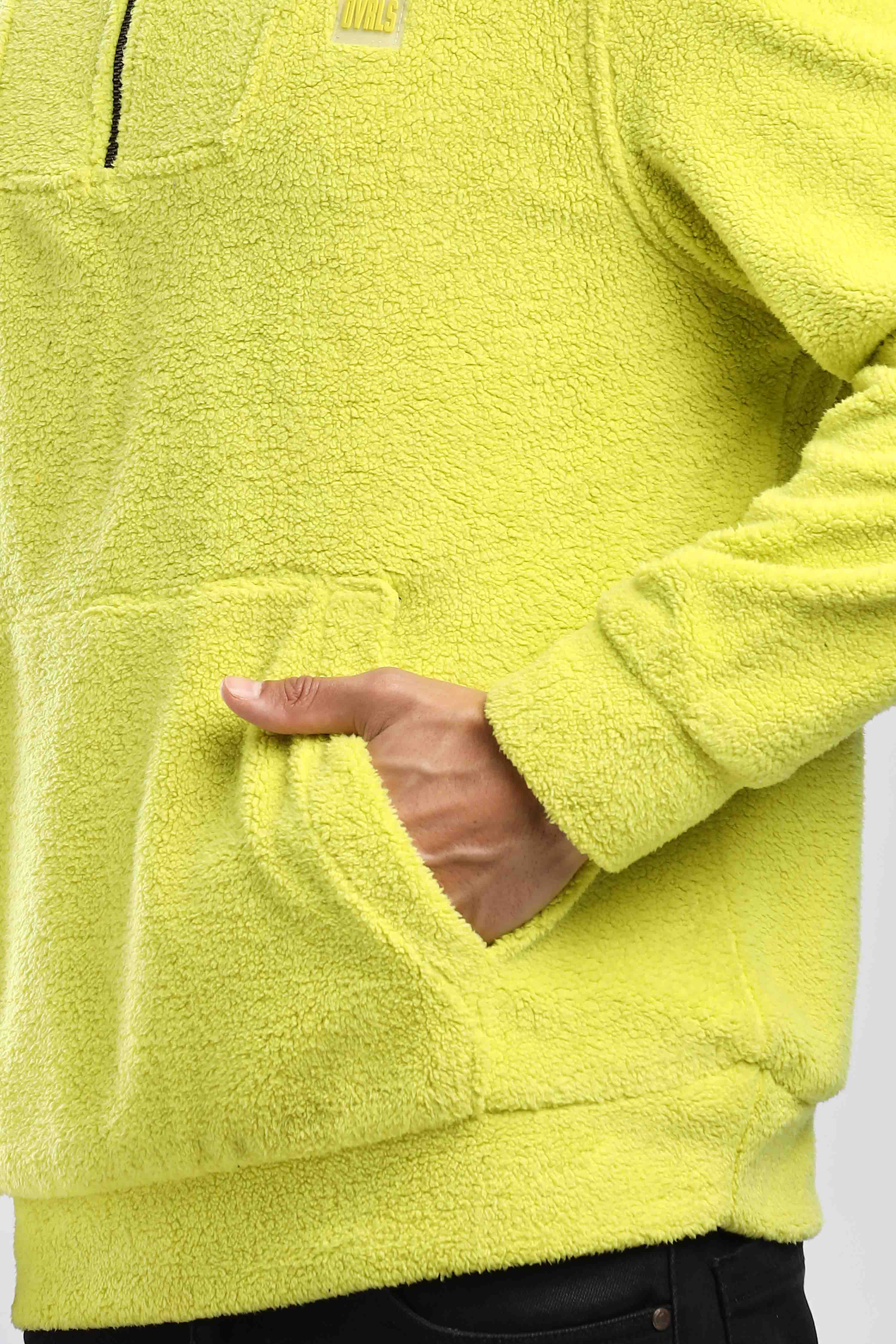 Artic Lime Sherpa  Sweatshirt