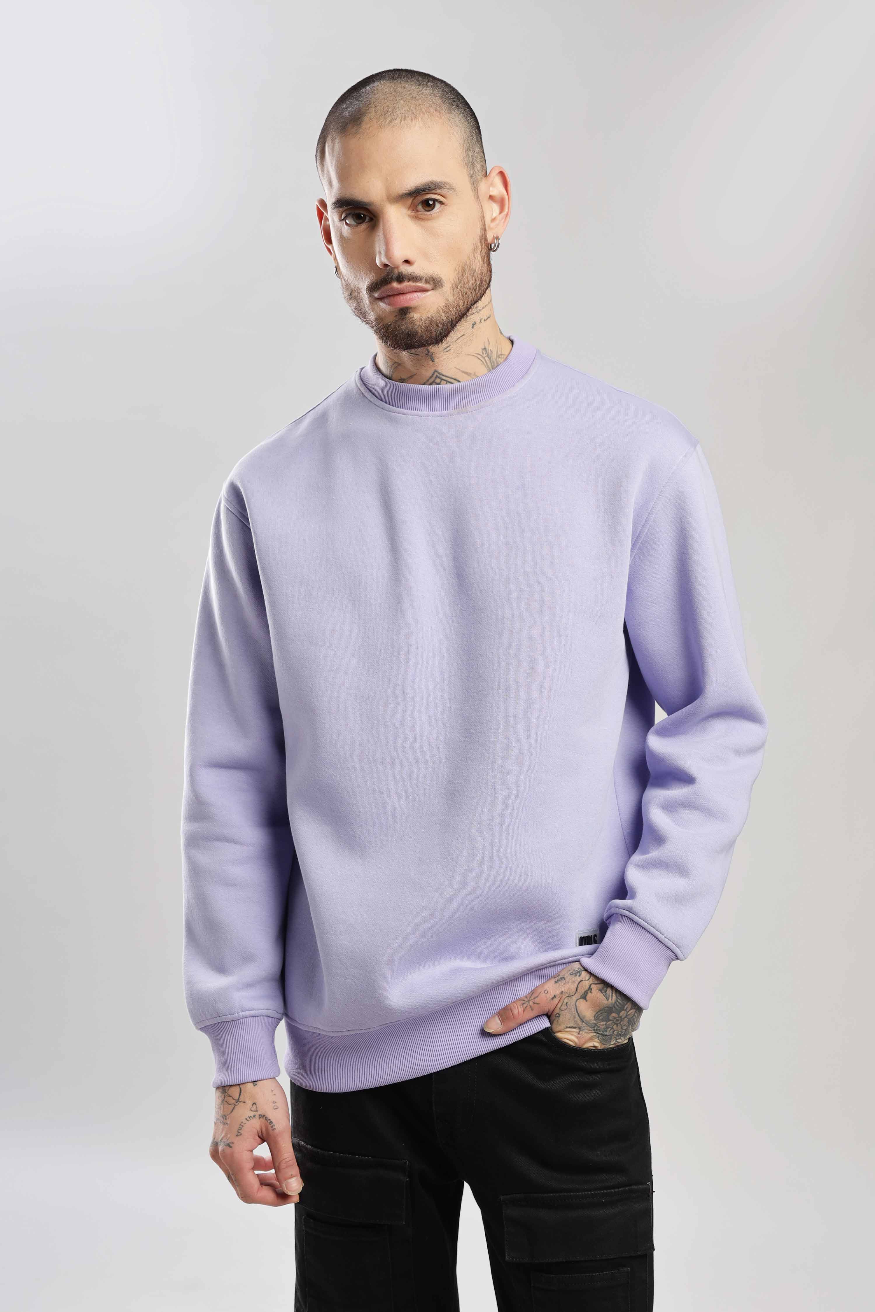 Iris Lavender Oversized Sweatshirt