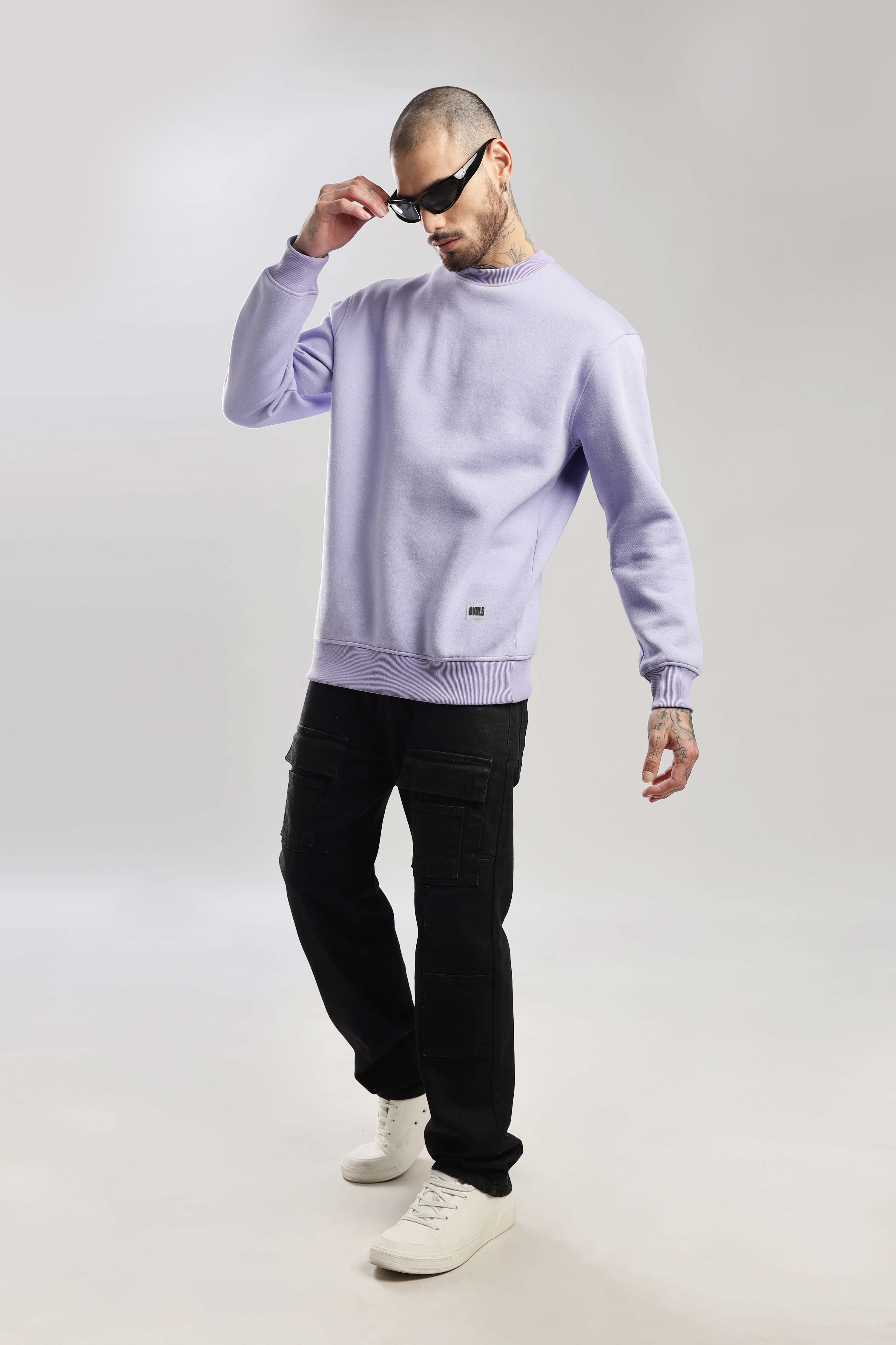 Iris Lavender Oversized Sweatshirt