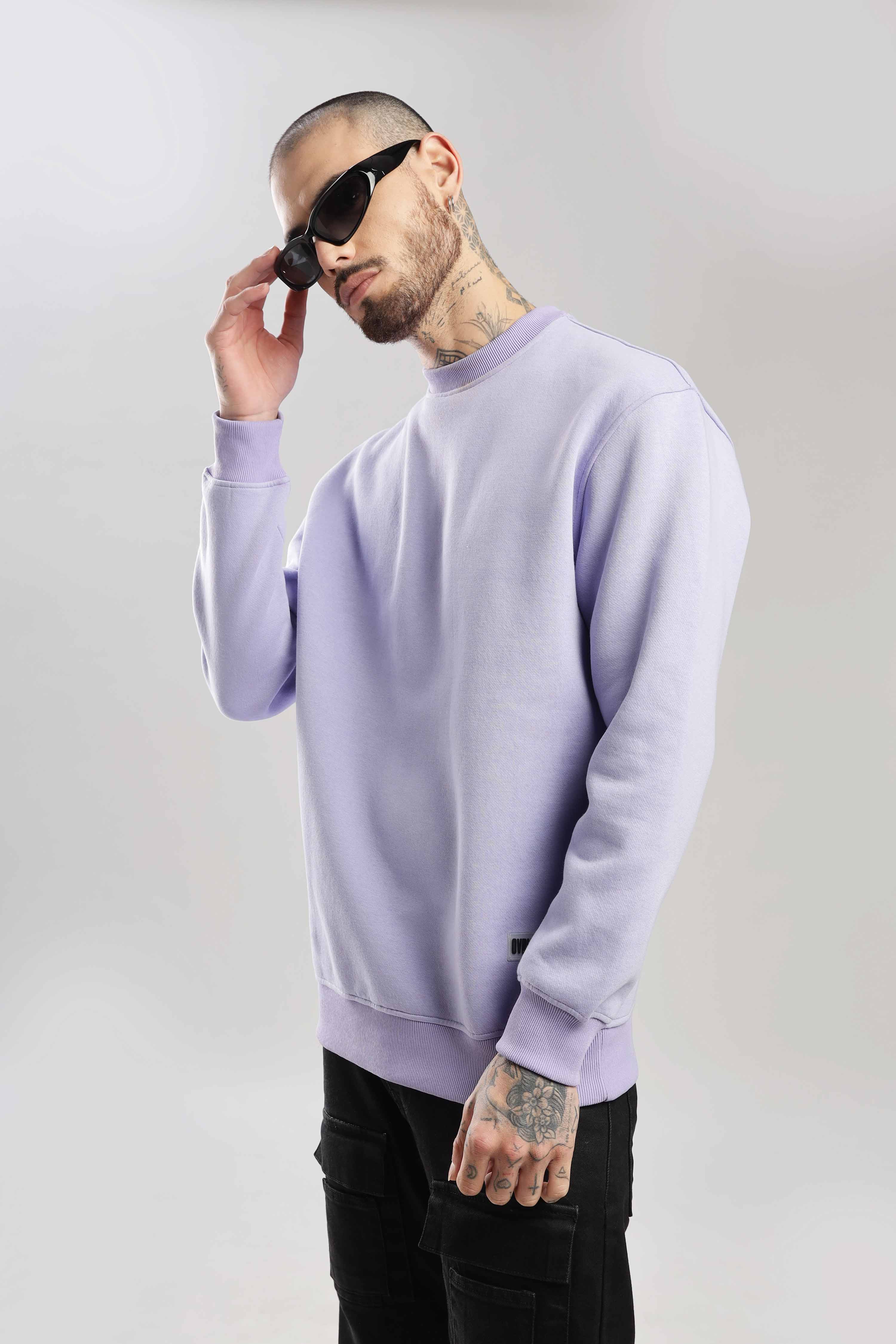 Iris Lavender Oversized Sweatshirt