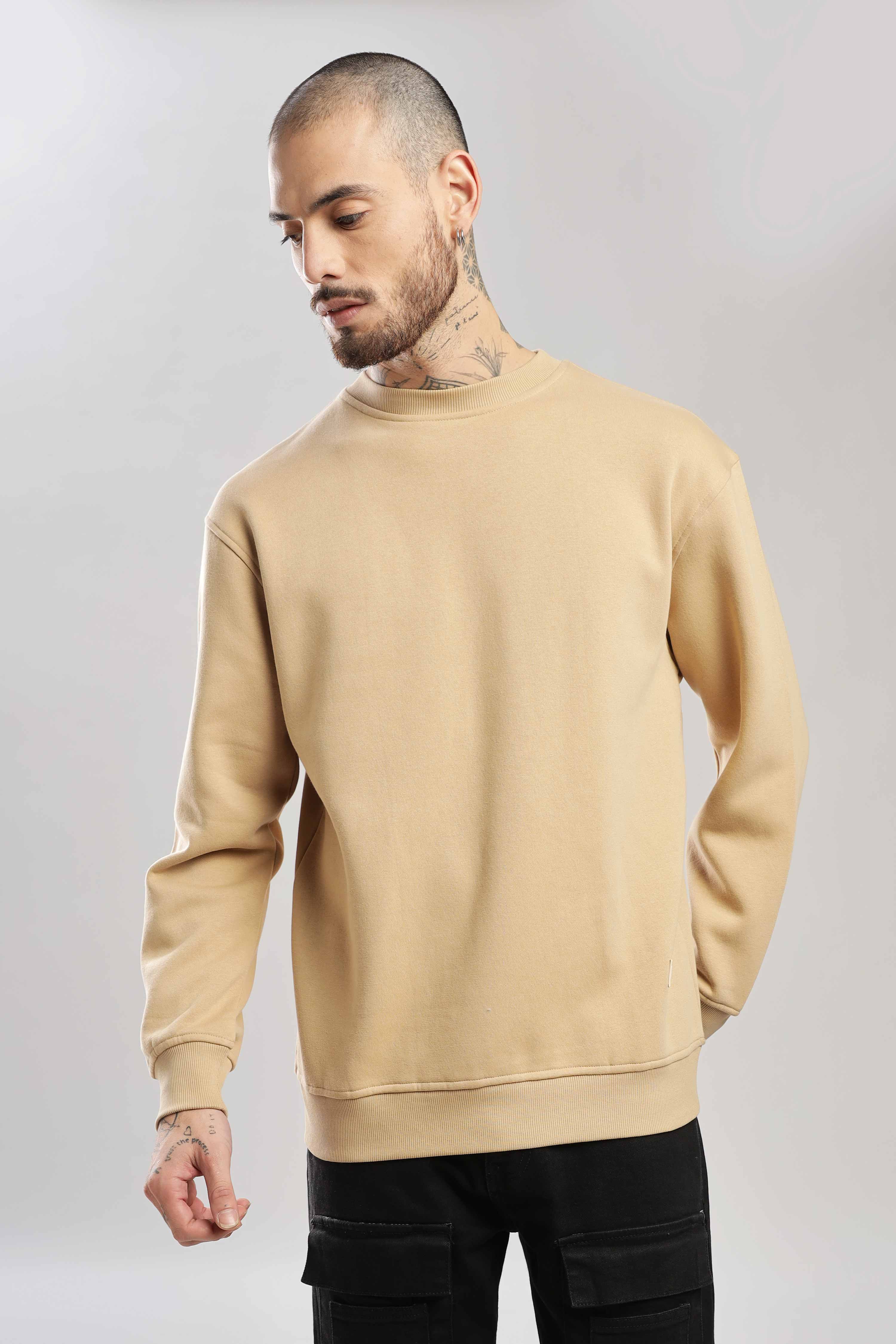 Tan Oversized Sweatshirt