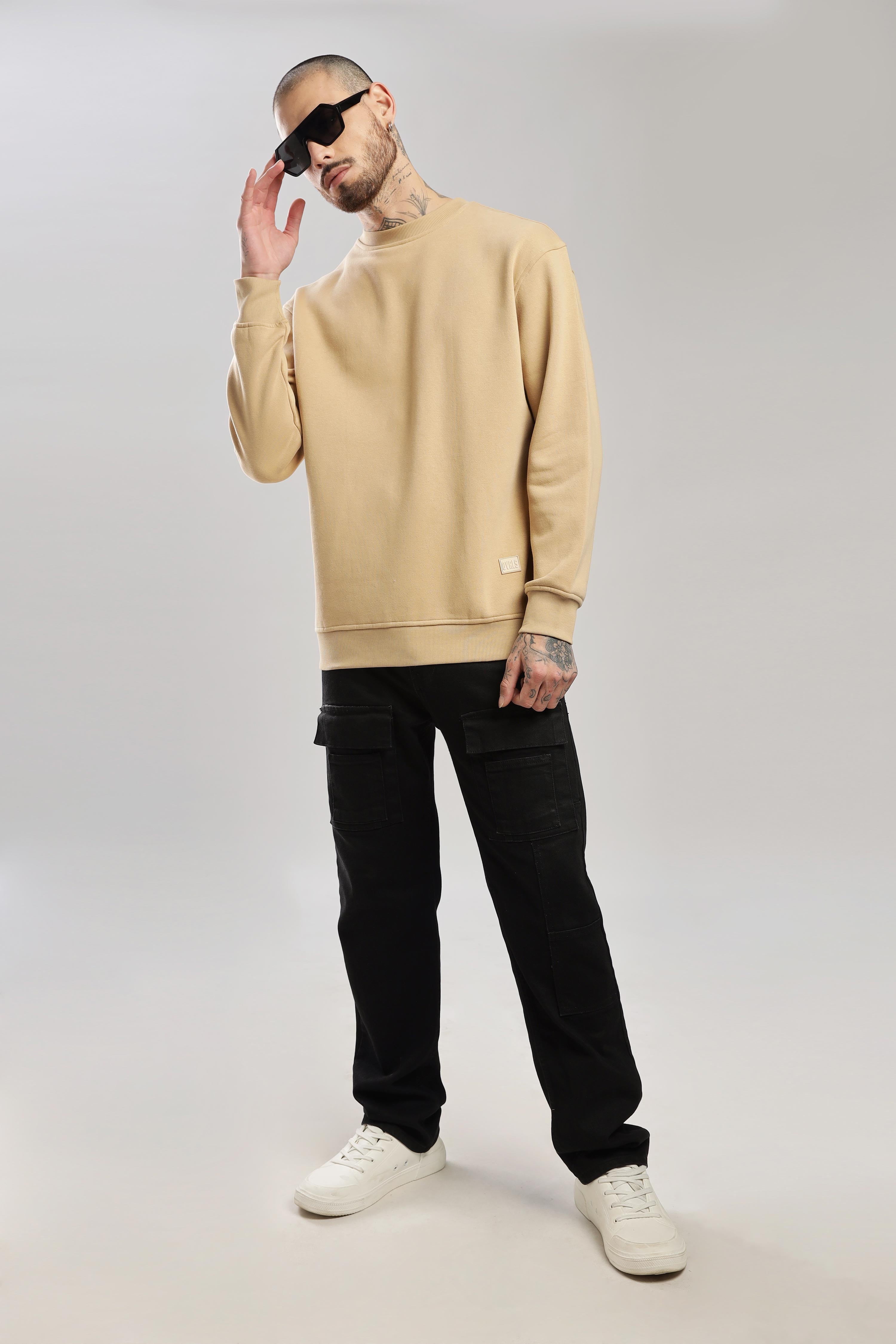 Tan Oversized Sweatshirt